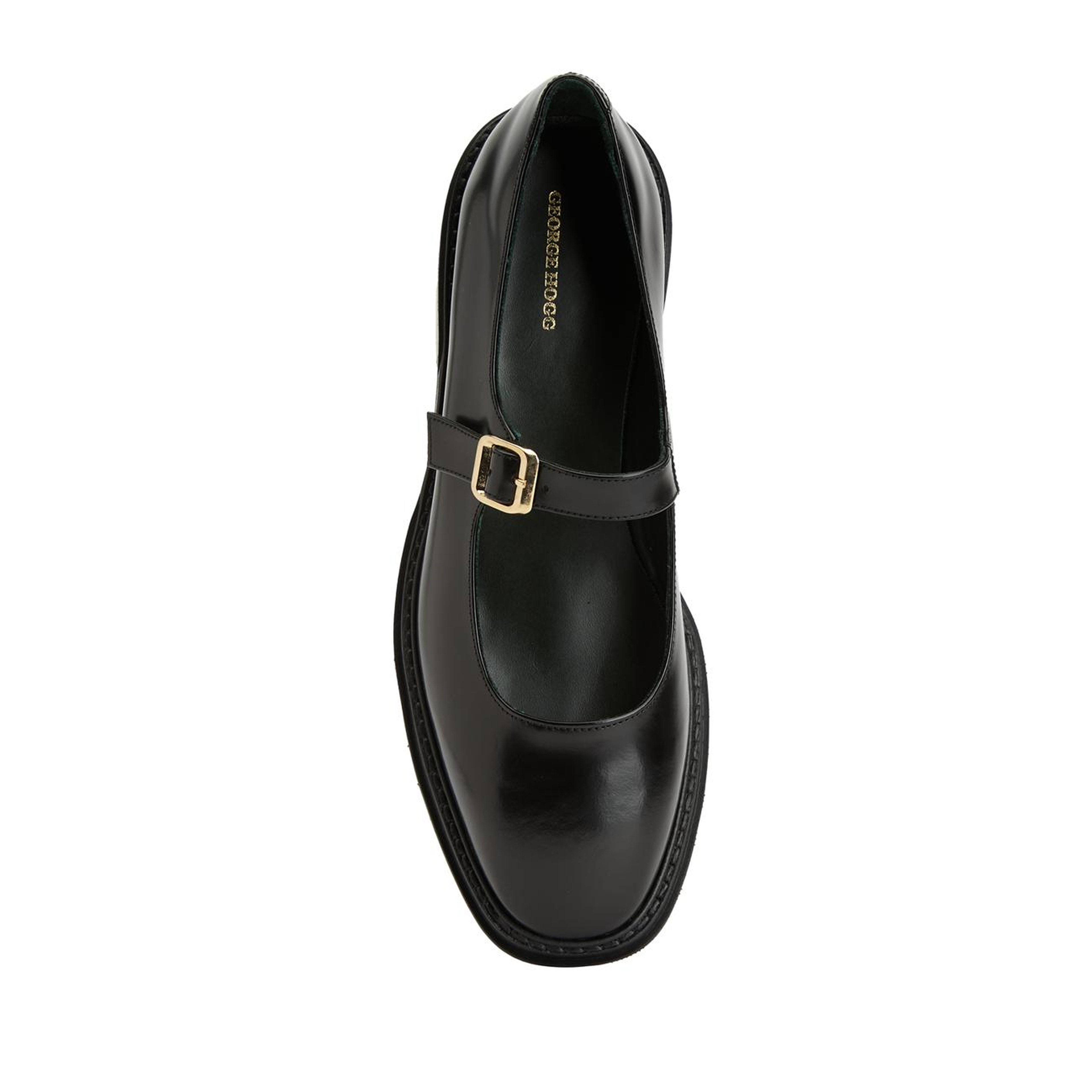 George Hogg Kadın Siyah Mary Jane Deri Babet