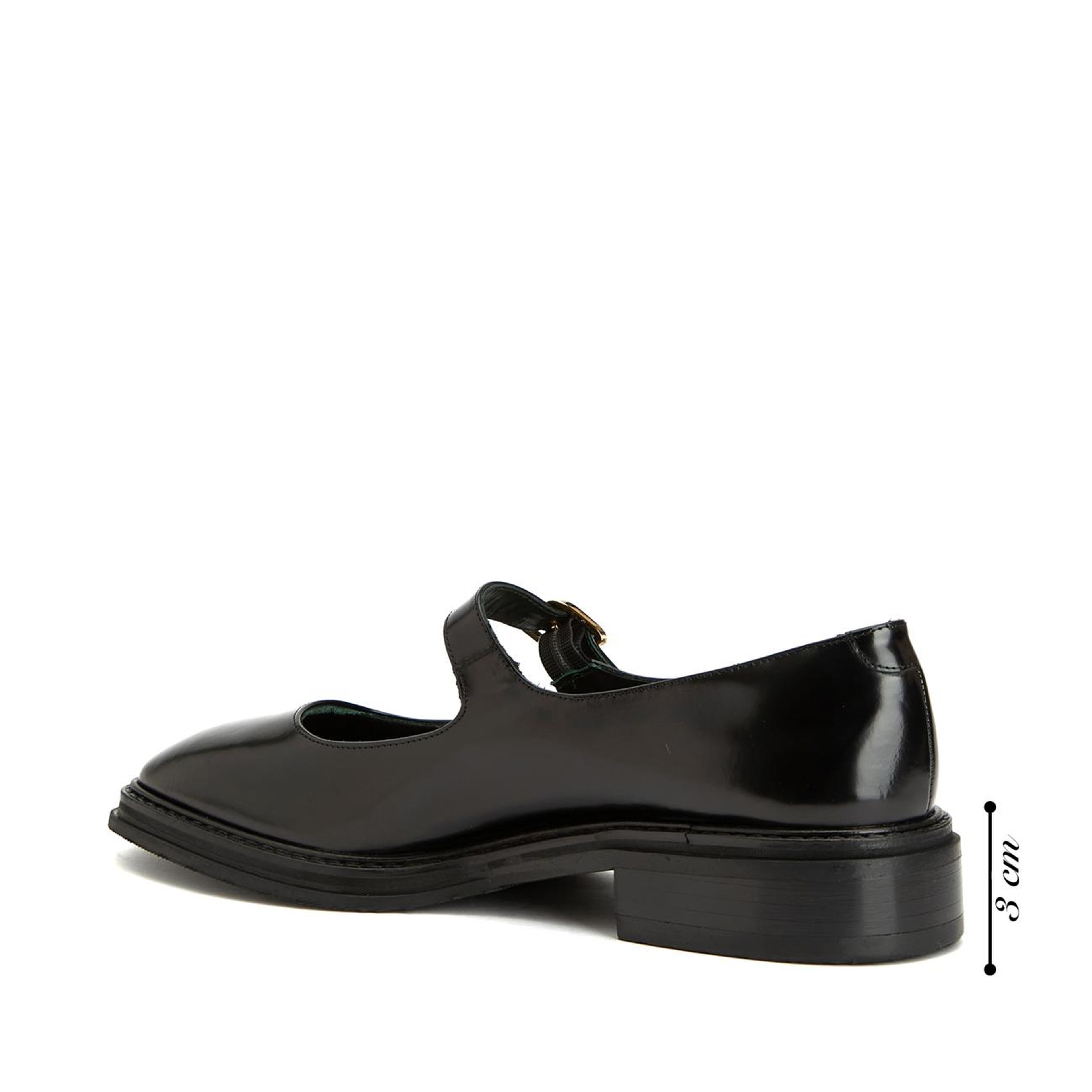 George Hogg Kadın Siyah Mary Jane Deri Babet