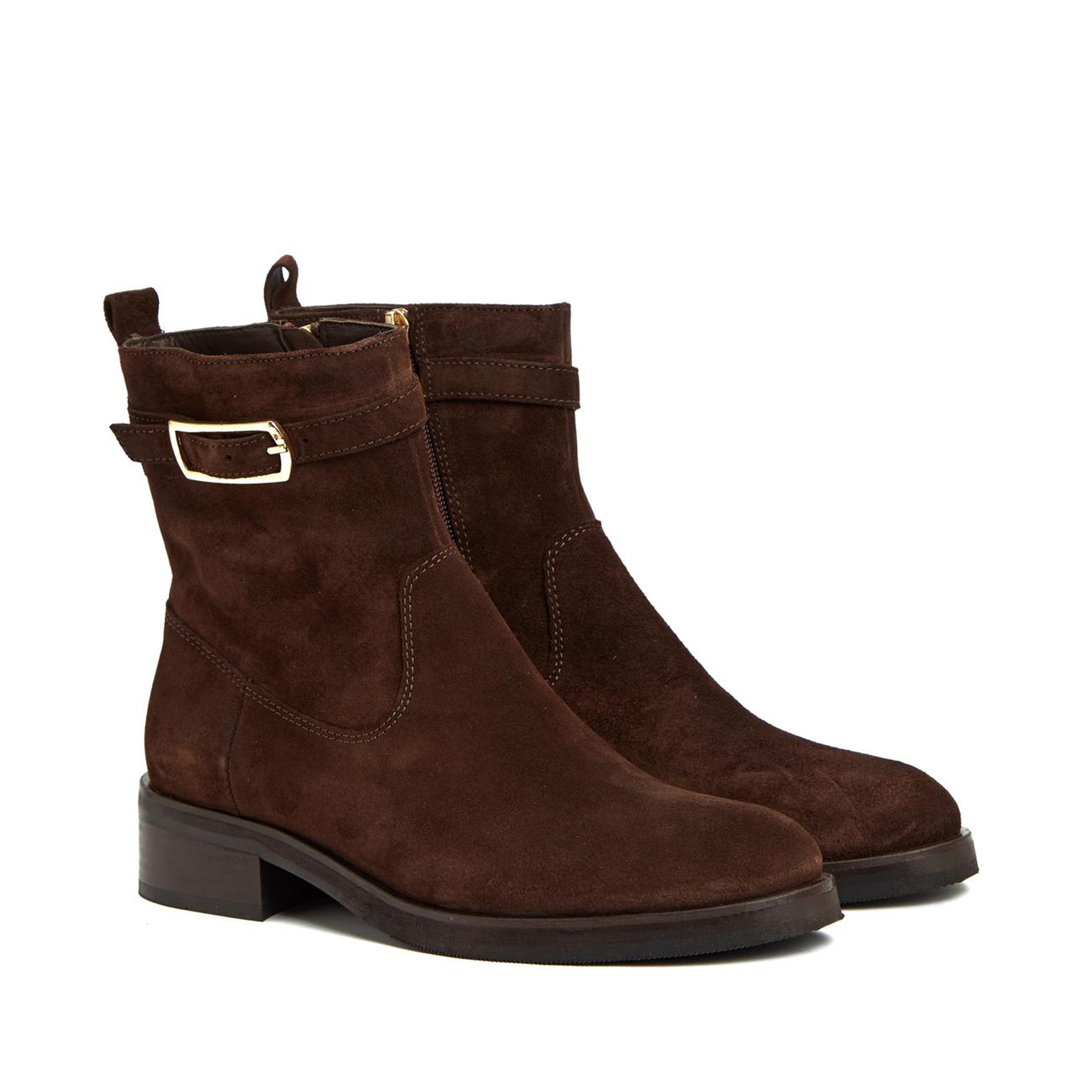 George Hogg Kadın Kahverengi Toka Detaylı Deri Bot