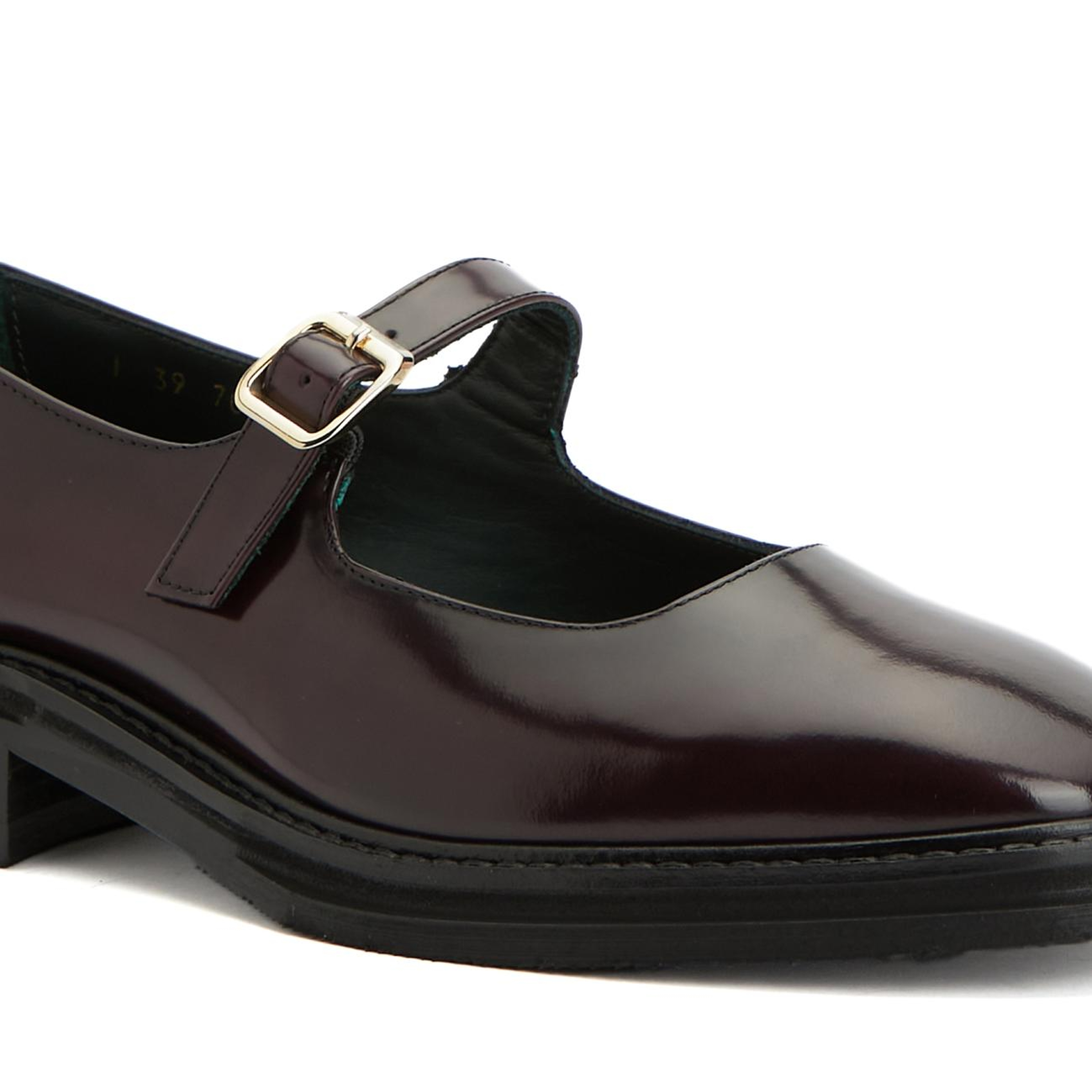 George Hogg Kadın Bordo Mary Jane Deri Babet