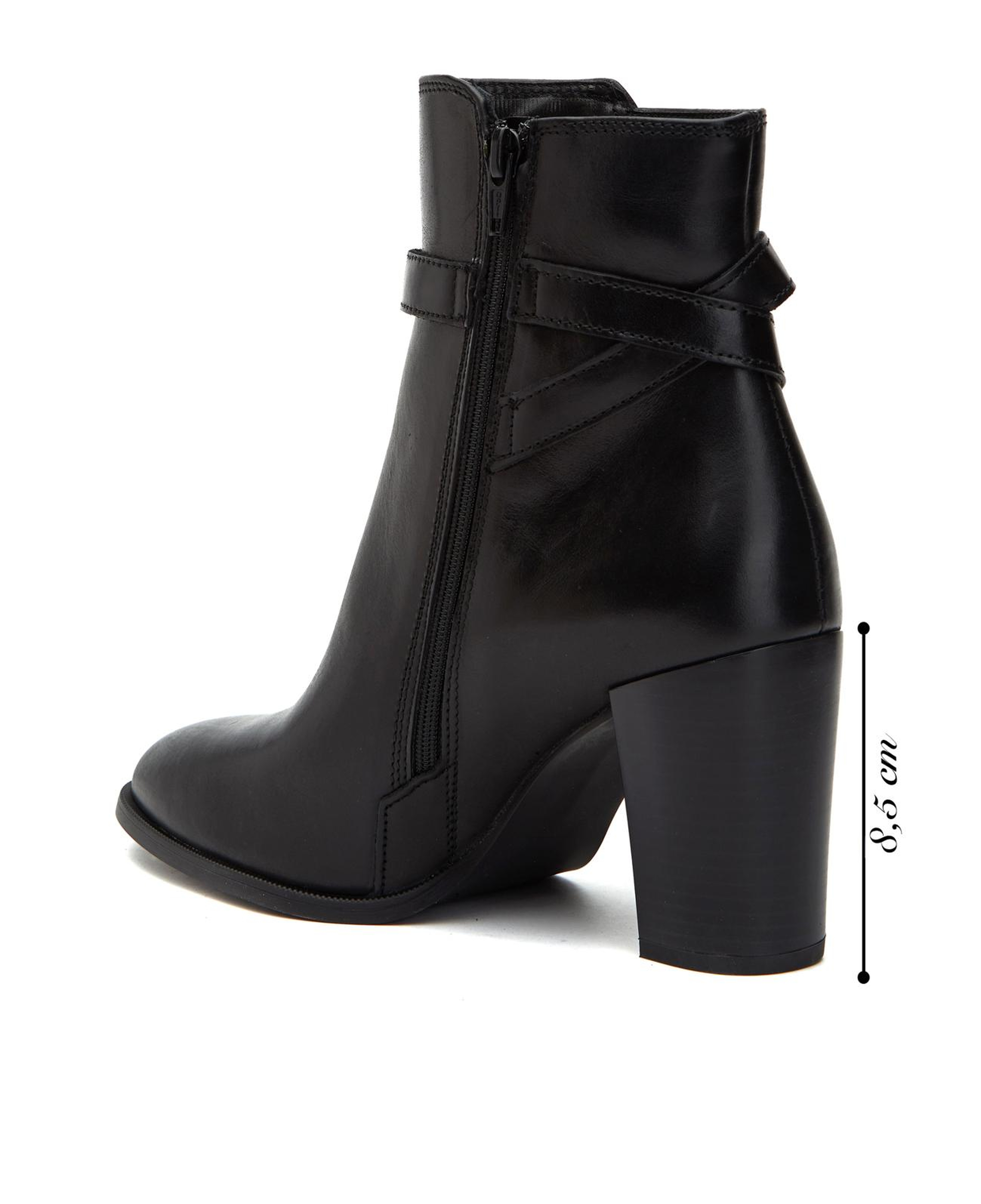 George Hogg Kadın Siyah Kemer Detaylı Deri Bot