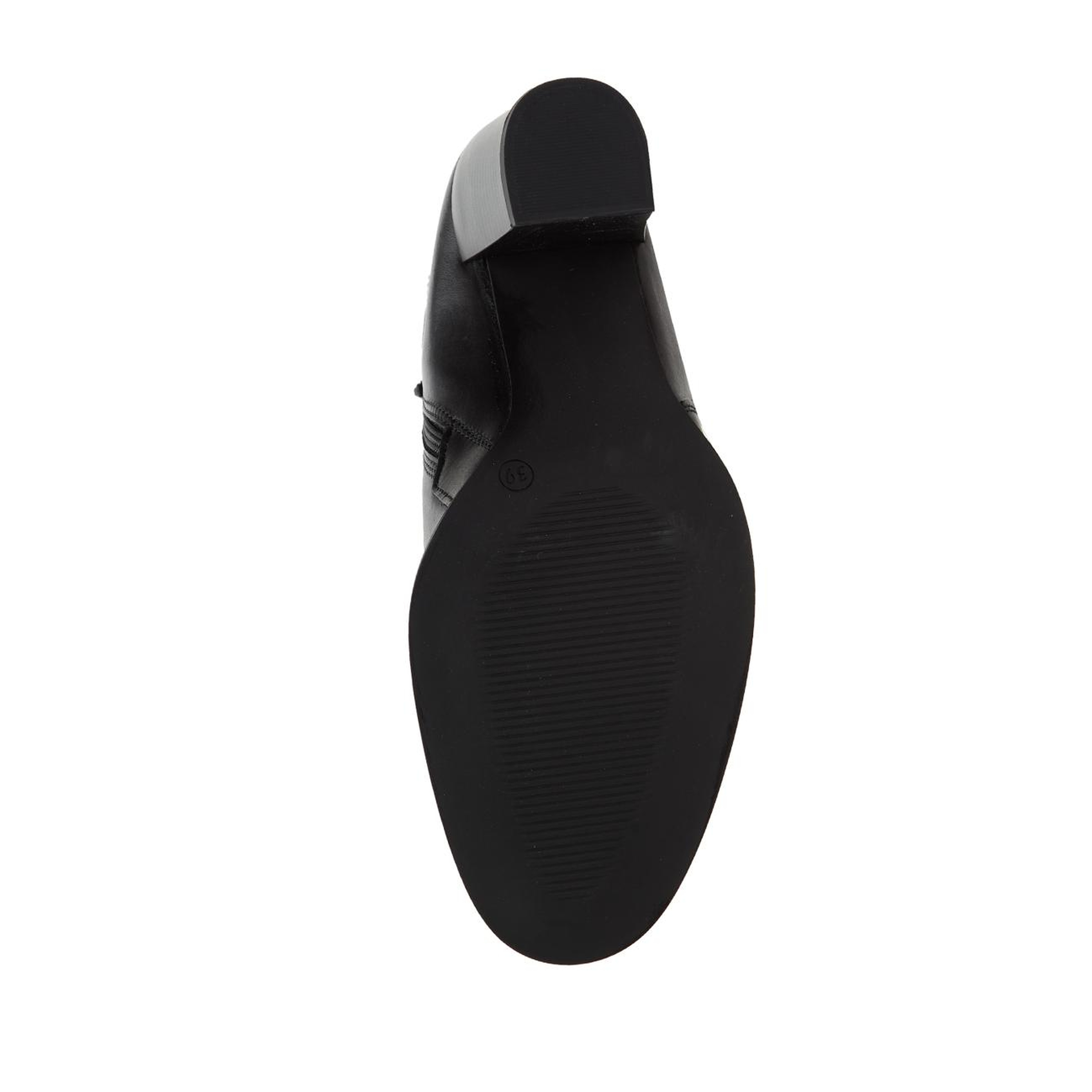 George Hogg Kadın Siyah Kemer Detaylı Deri Bot