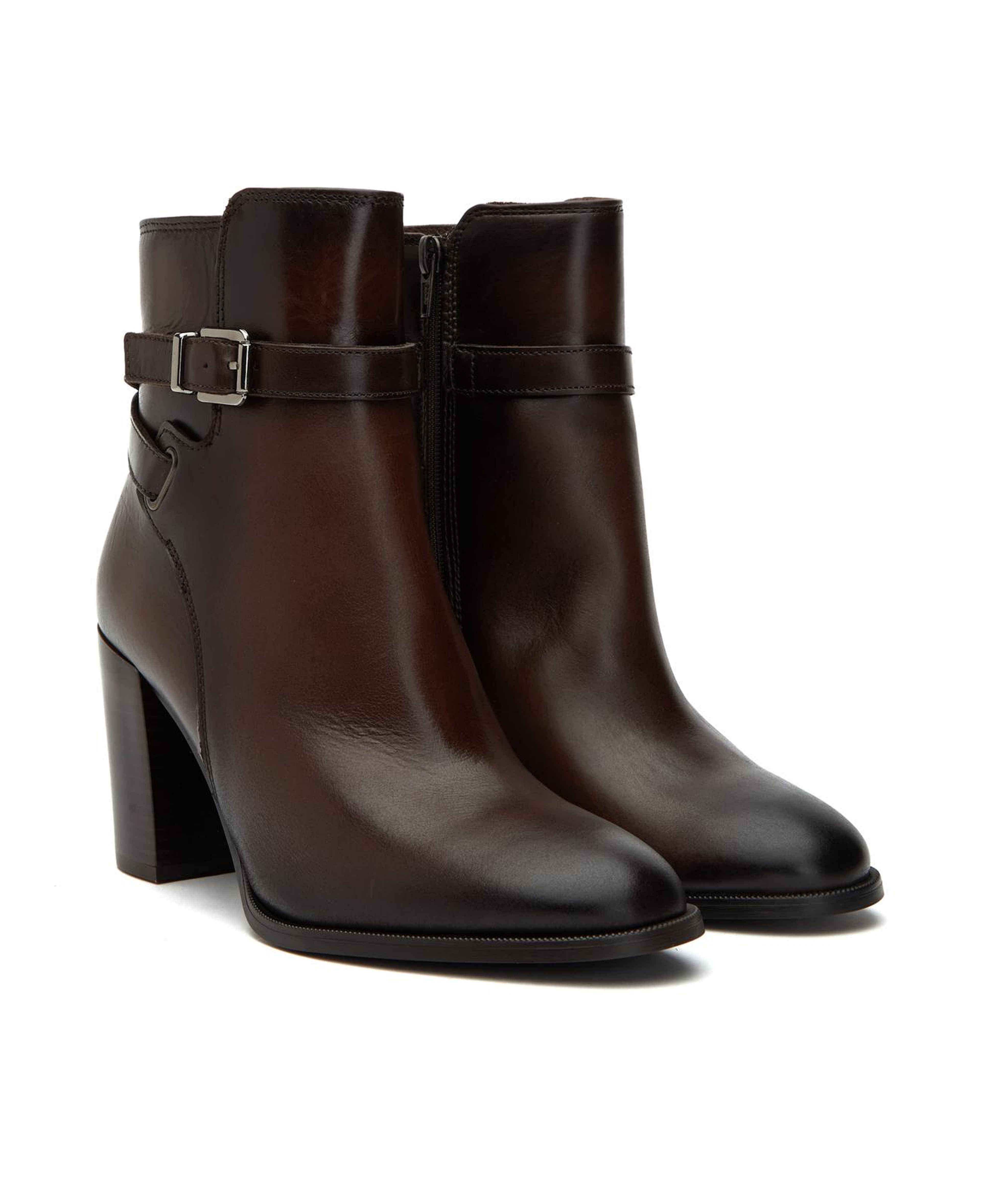 George Hogg Kadın Kahverengi Kemer Detaylı Deri Bot