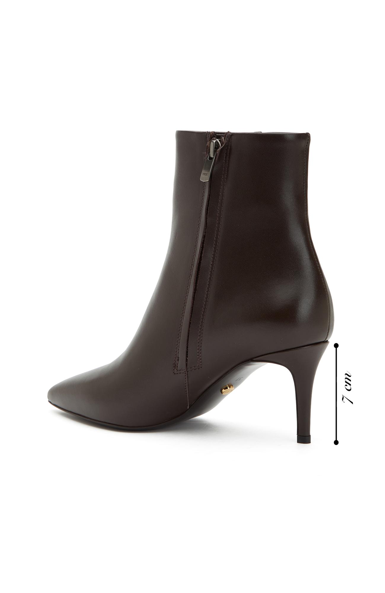 George Hogg Kadın Kahverengi Topuklu Deri Bot