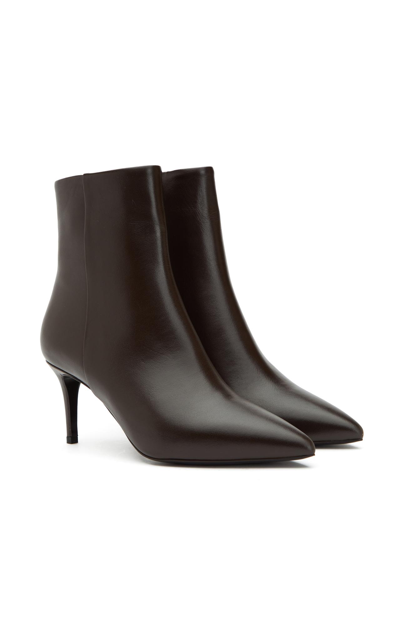 George Hogg Kadın Kahverengi Topuklu Deri Bot