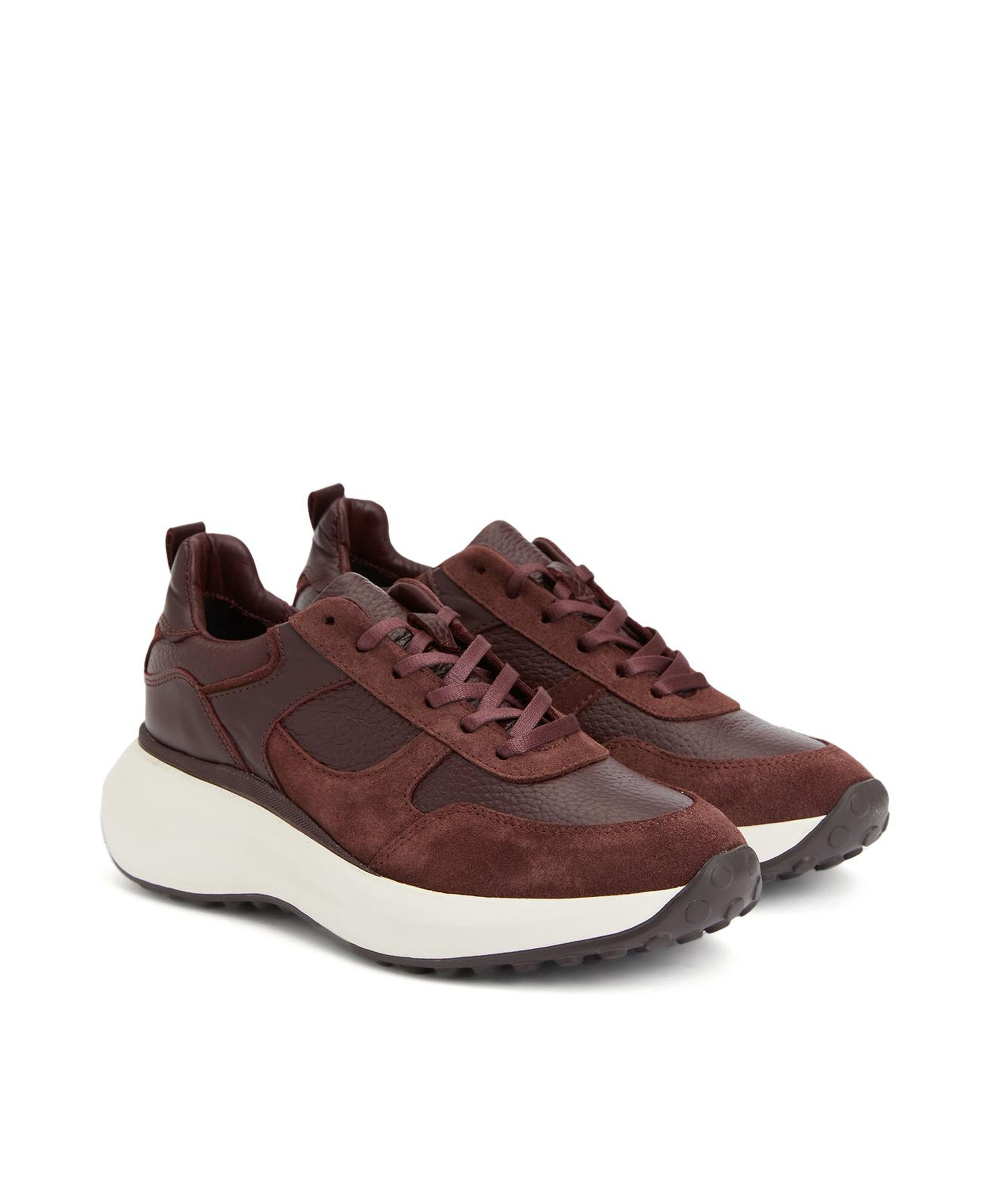 Divarese Kadın Bordo Deri Sneaker