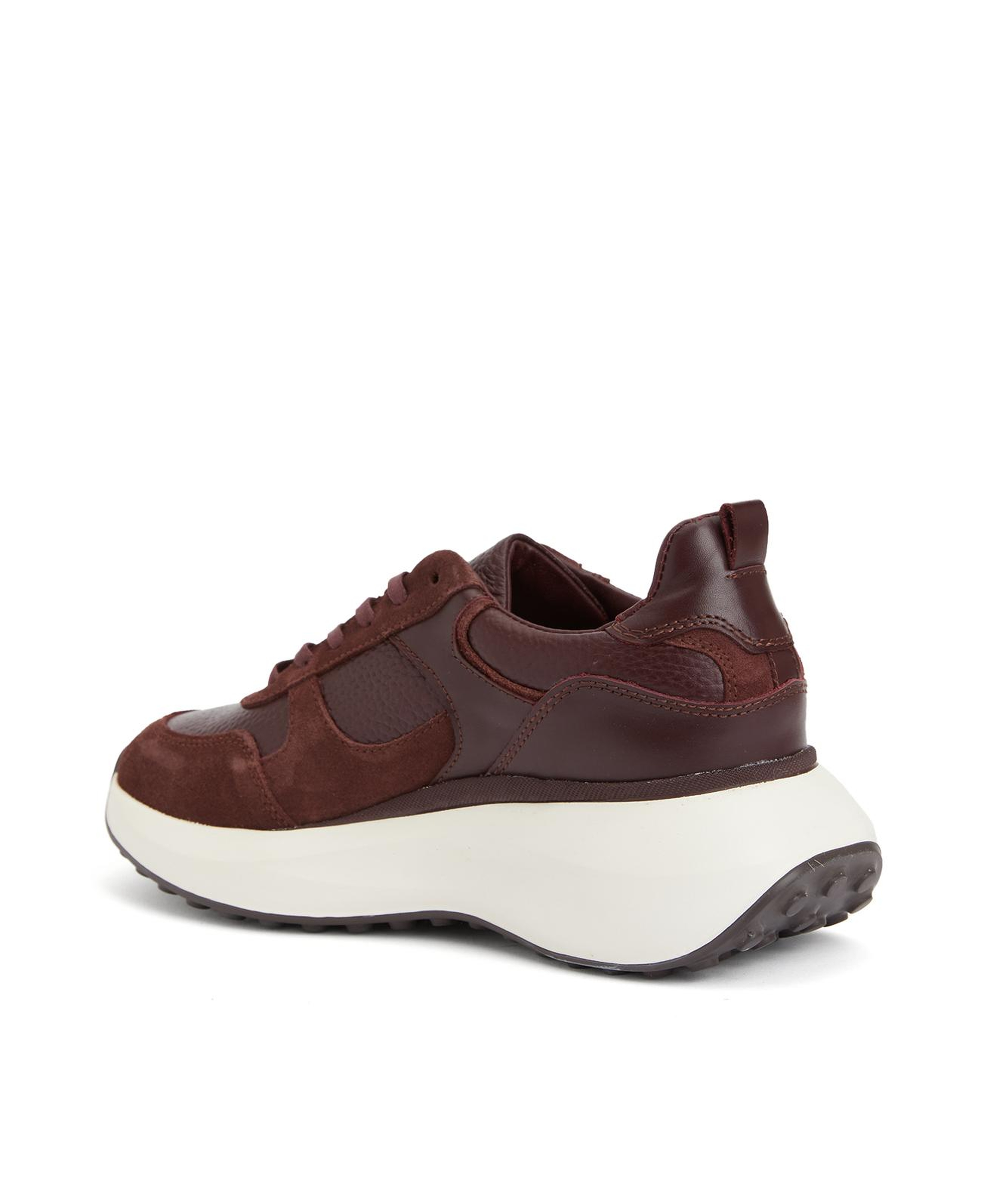 Divarese Kadın Bordo Deri Sneaker