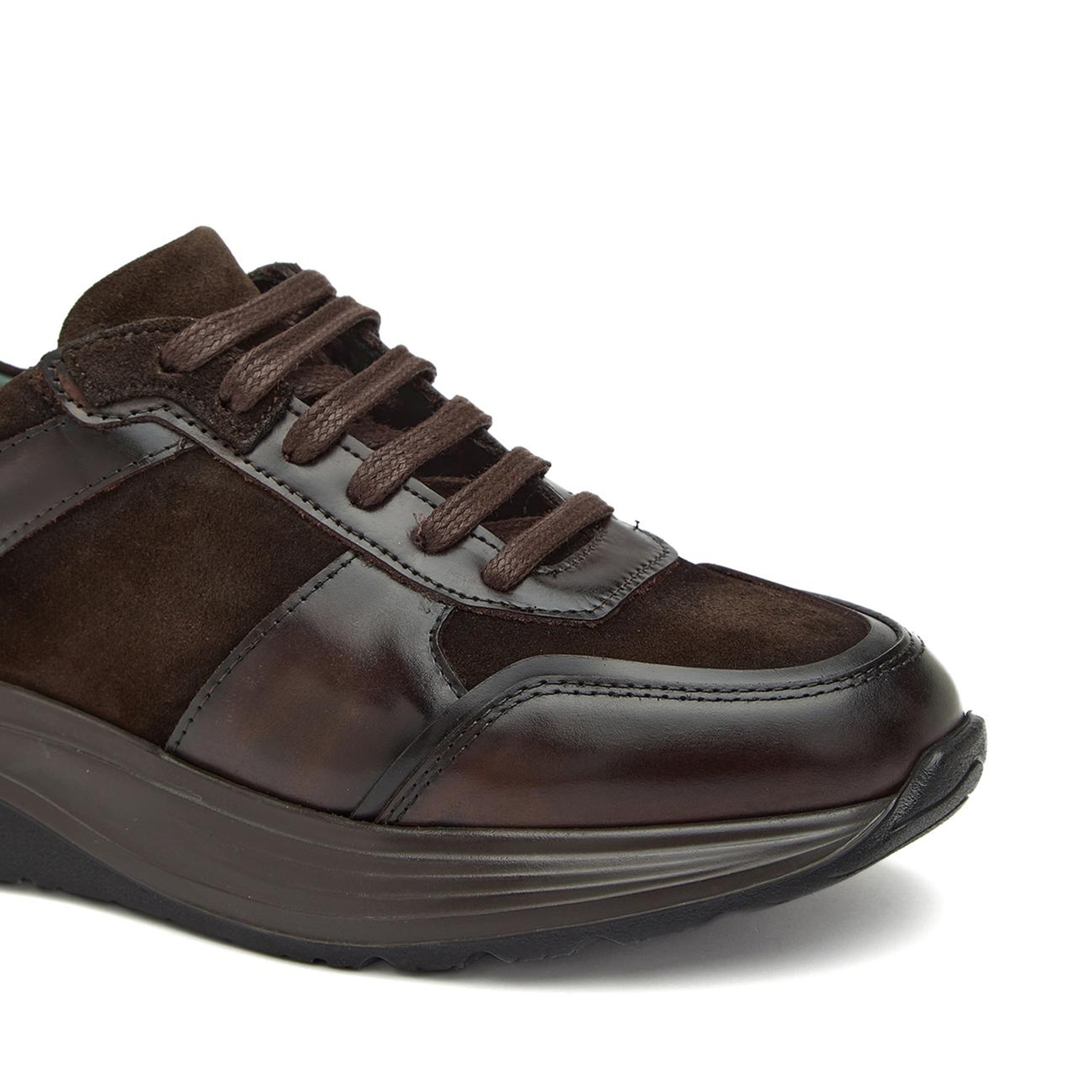 George Hogg Kadın Kahverengi Deri Sneaker