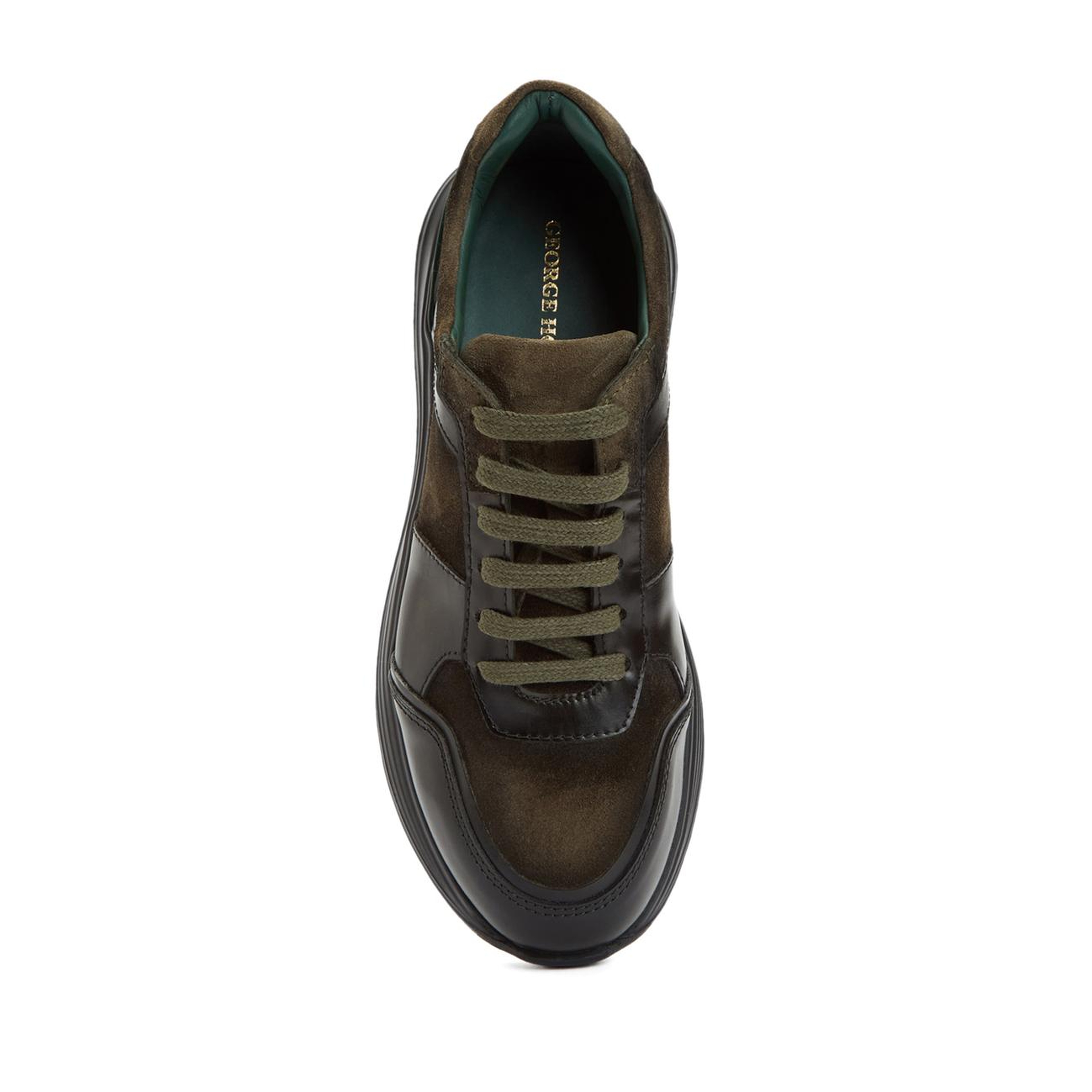 George Hogg Kadın Haki Deri Sneaker