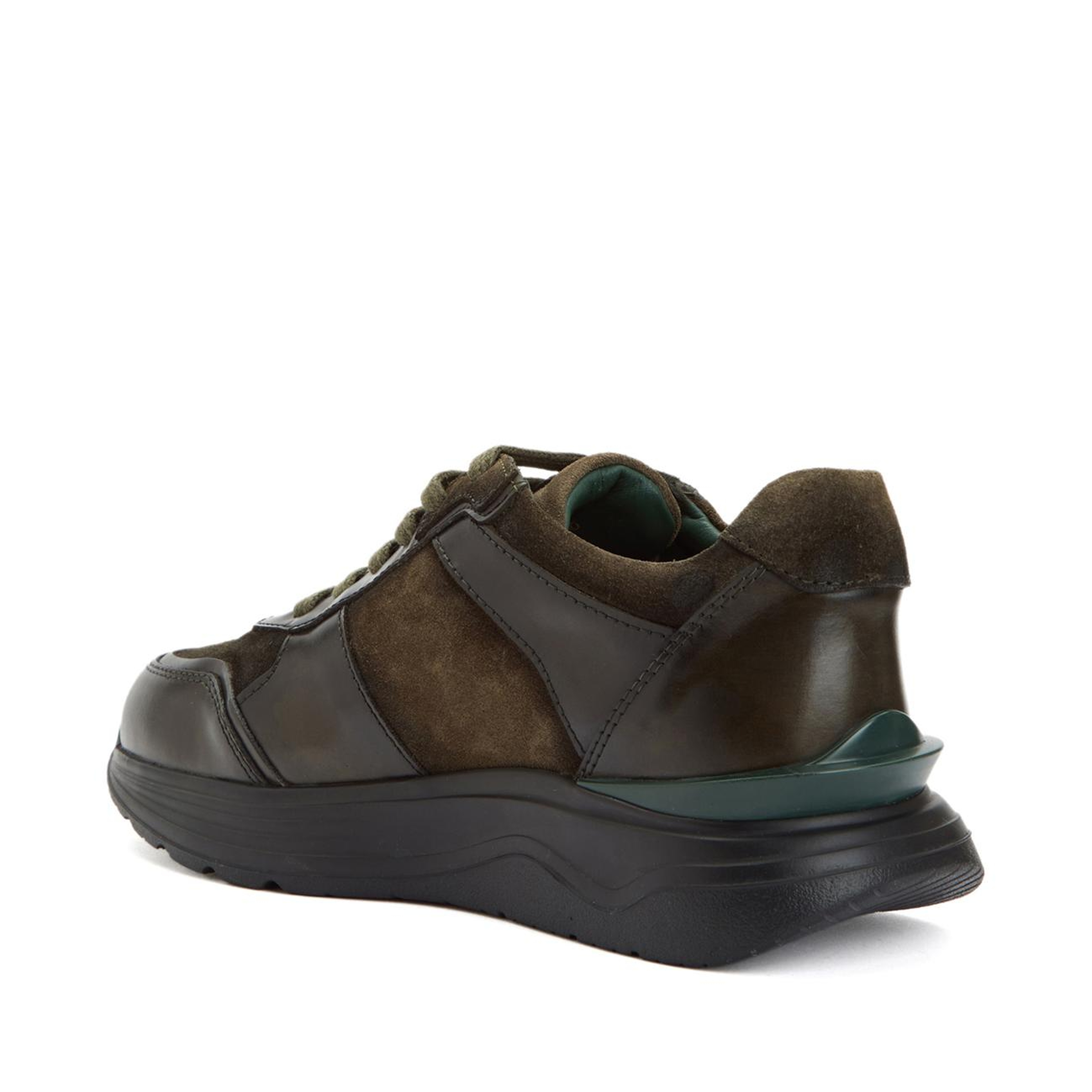 George Hogg Kadın Haki Deri Sneaker