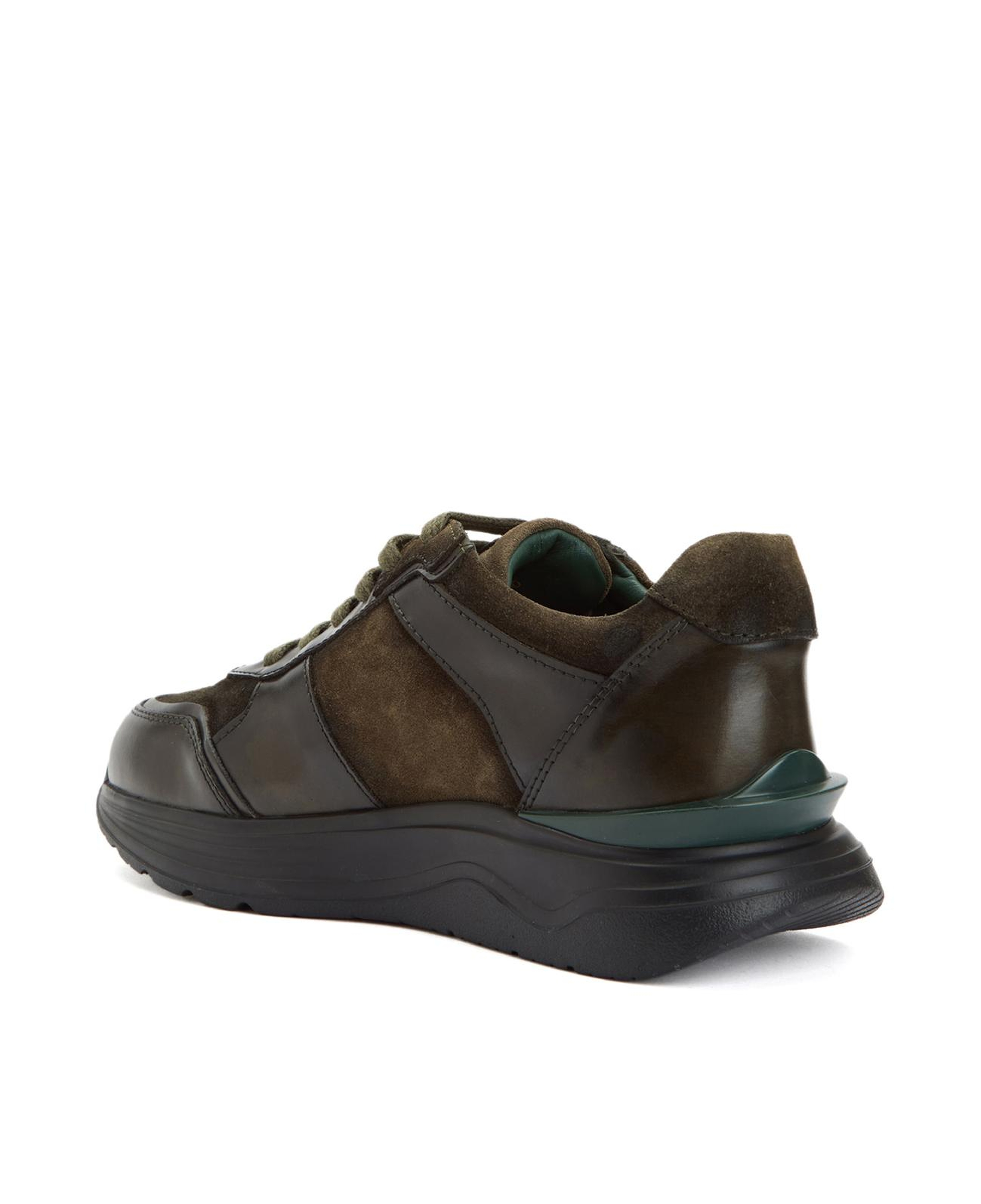 George Hogg Kadın Haki Deri Sneaker