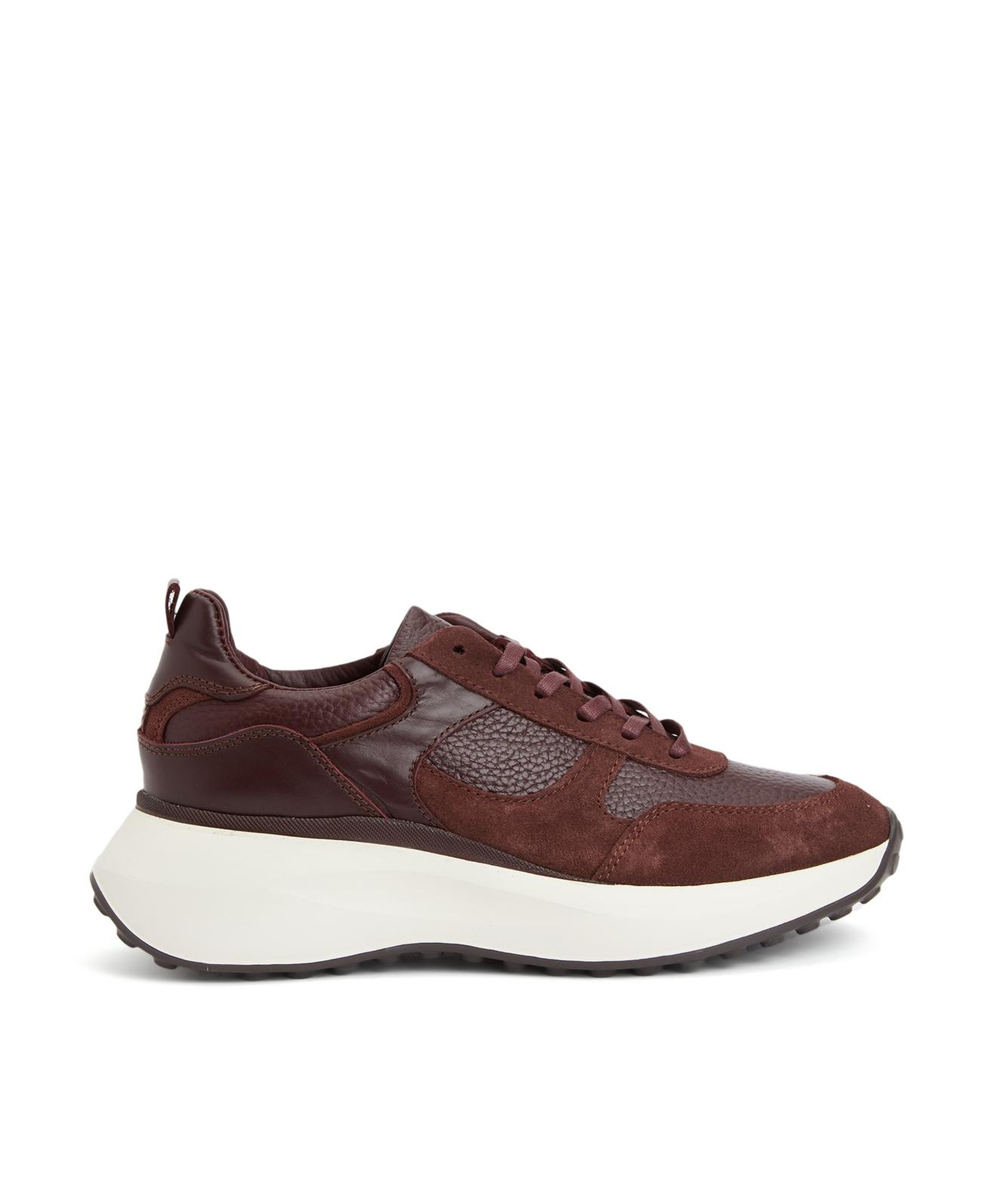 Divarese Kadın Bordo Deri Sneaker