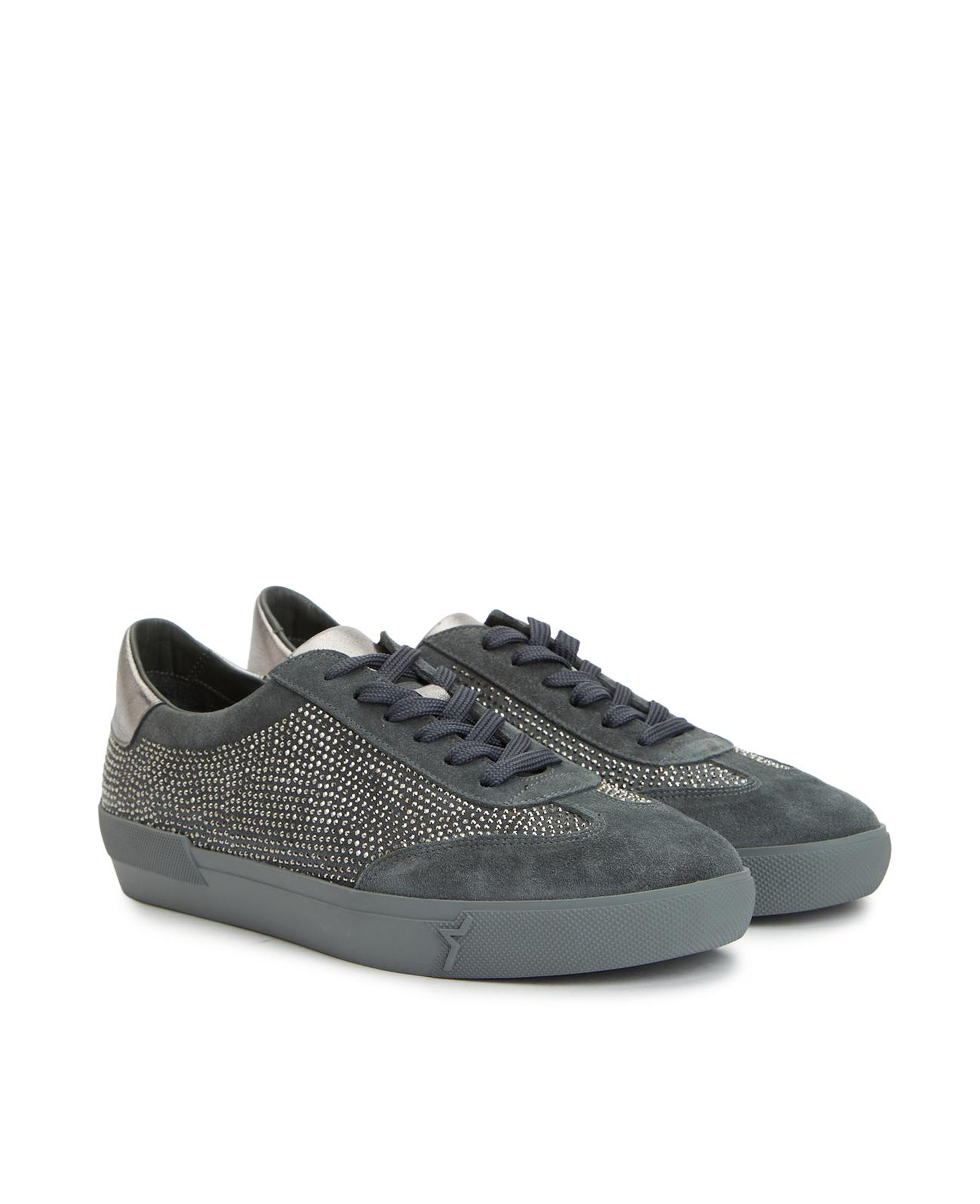 Divarese Kadın Antrasit Gri Süet Sneaker