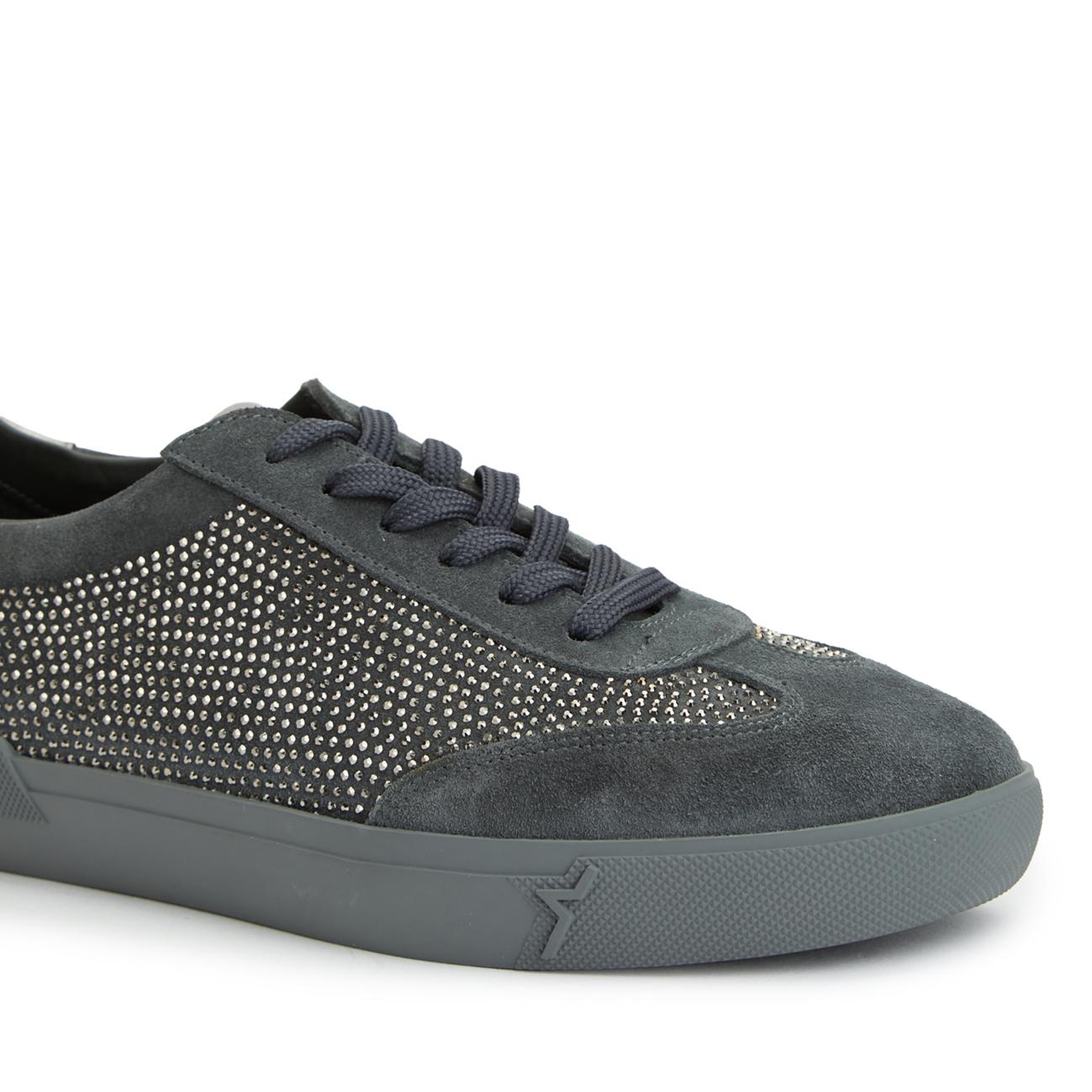 Divarese Kadın Antrasit Gri Süet Sneaker