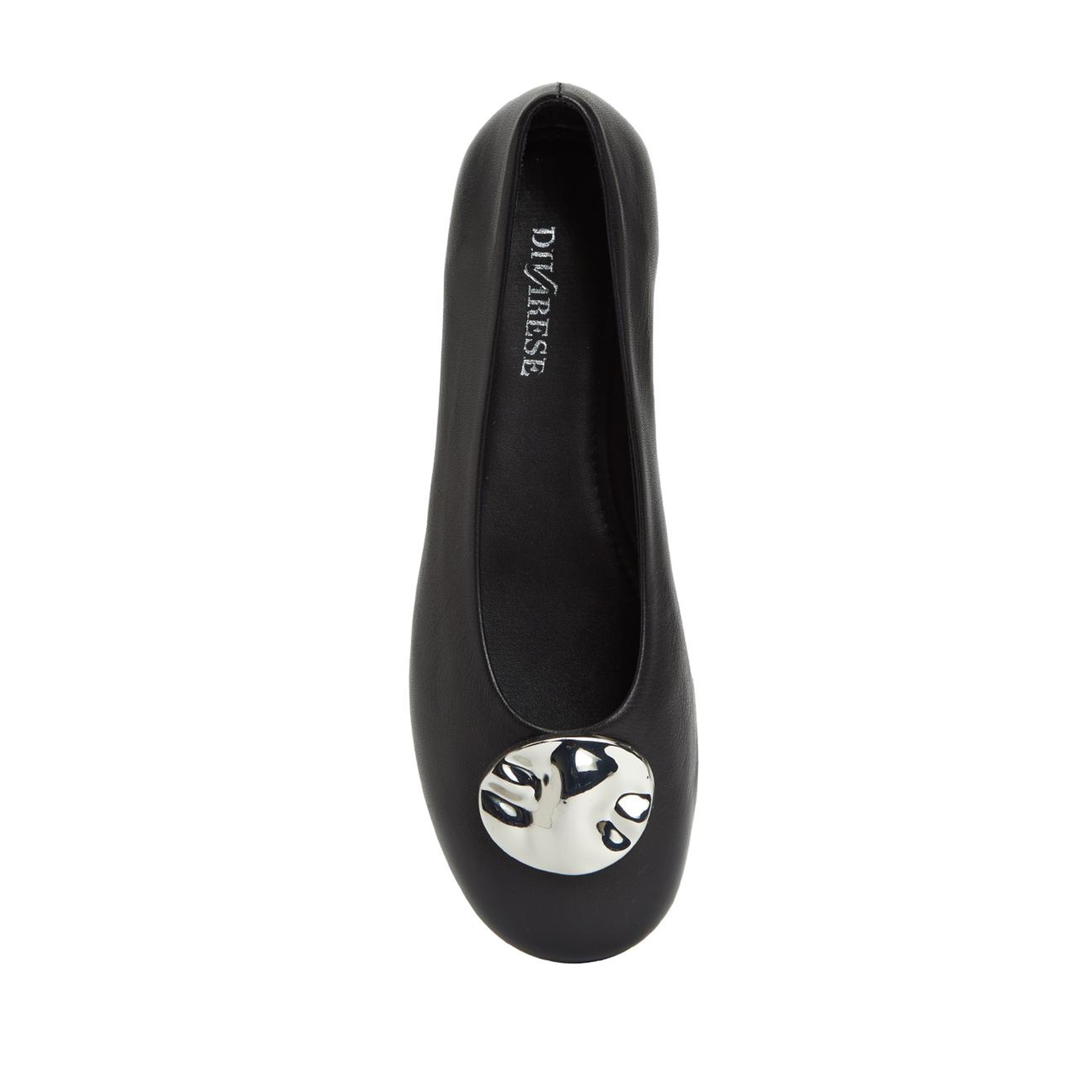 Divarese Kadın Siyah Toka Detaylı Deri Babet