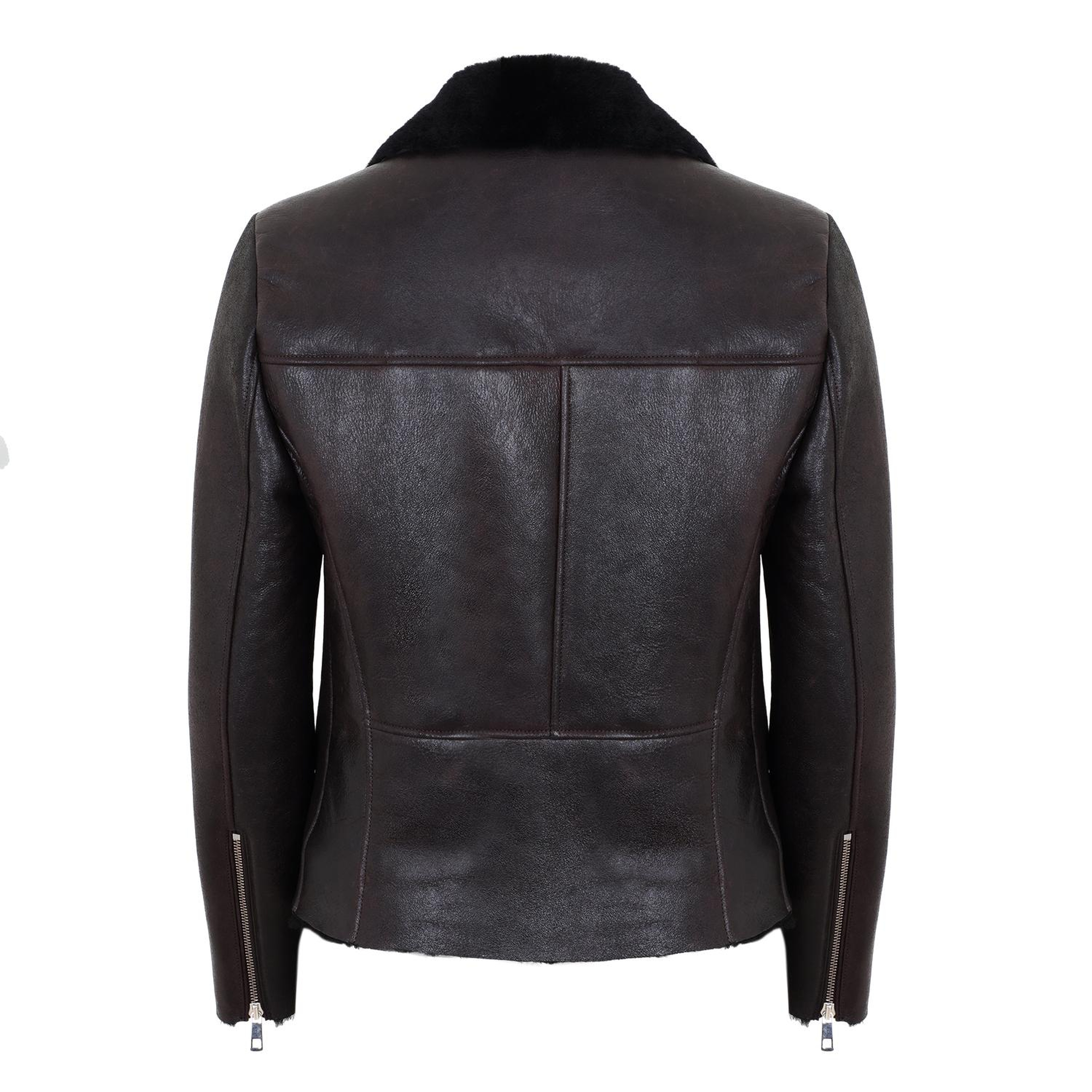 Chailyn Siyah Kadın Kürk Biker