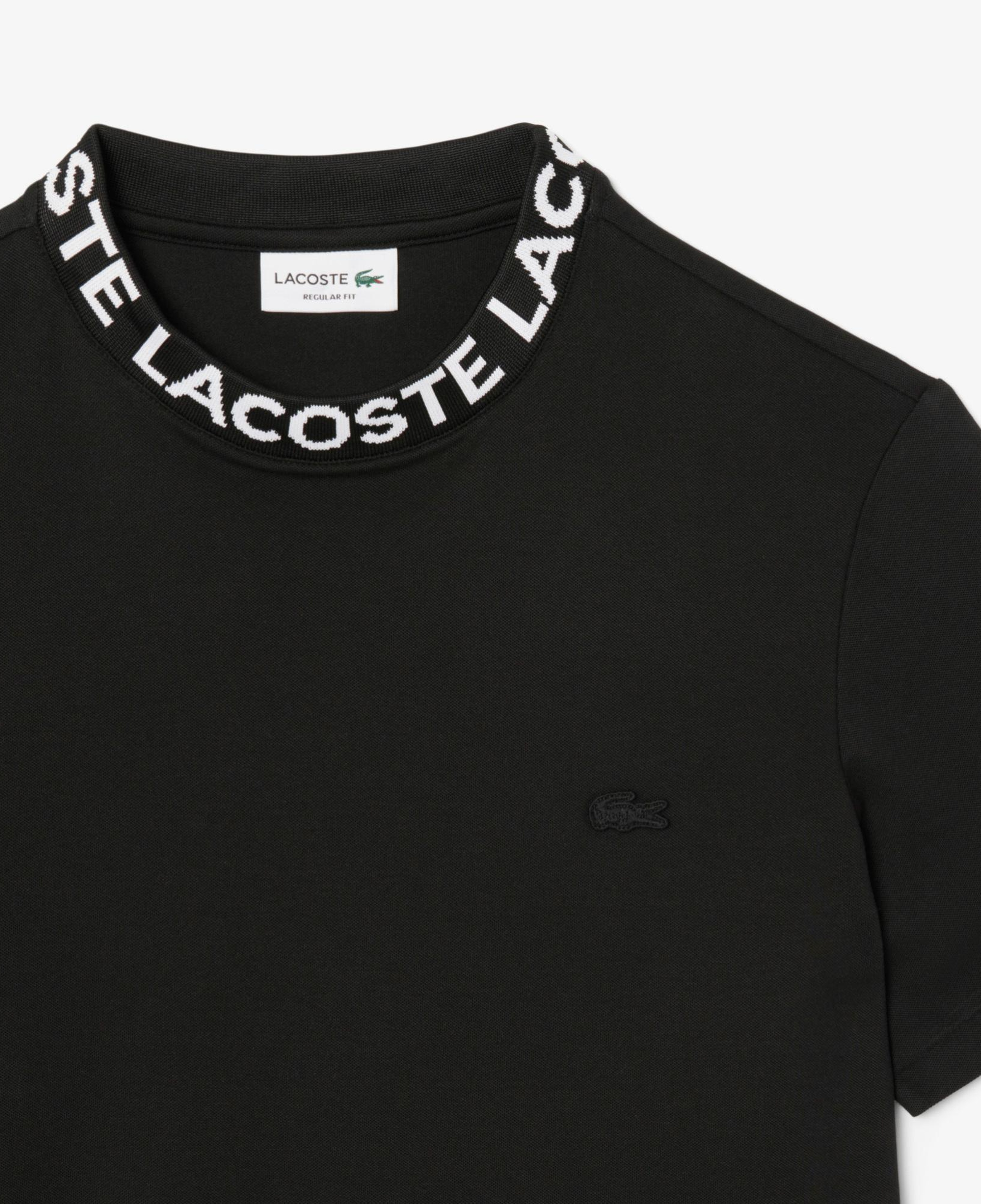 Lacoste Erkek Regular Fit Bisiklet Yaka Siyah T-Shirt