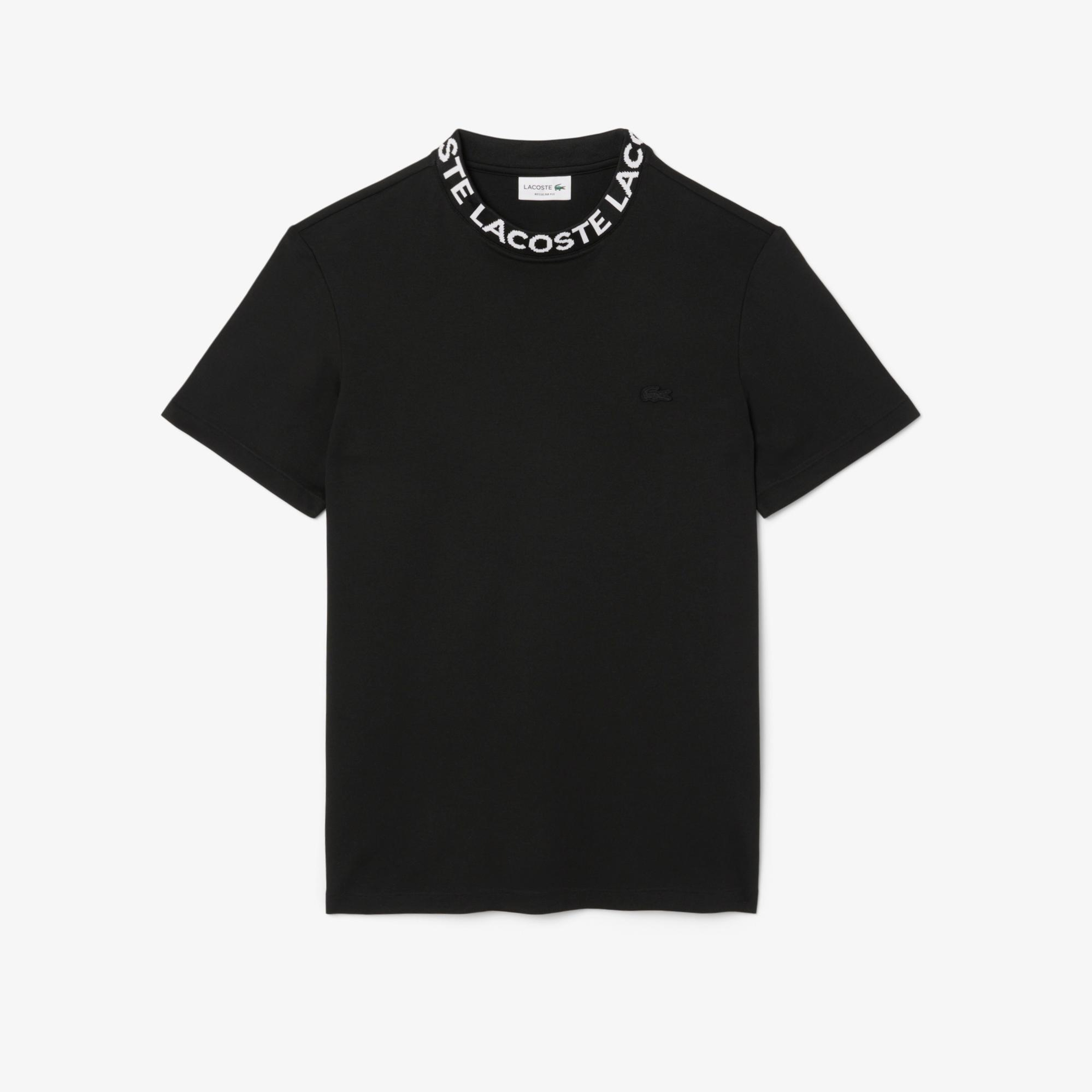 Lacoste Erkek Regular Fit Bisiklet Yaka Siyah T-Shirt