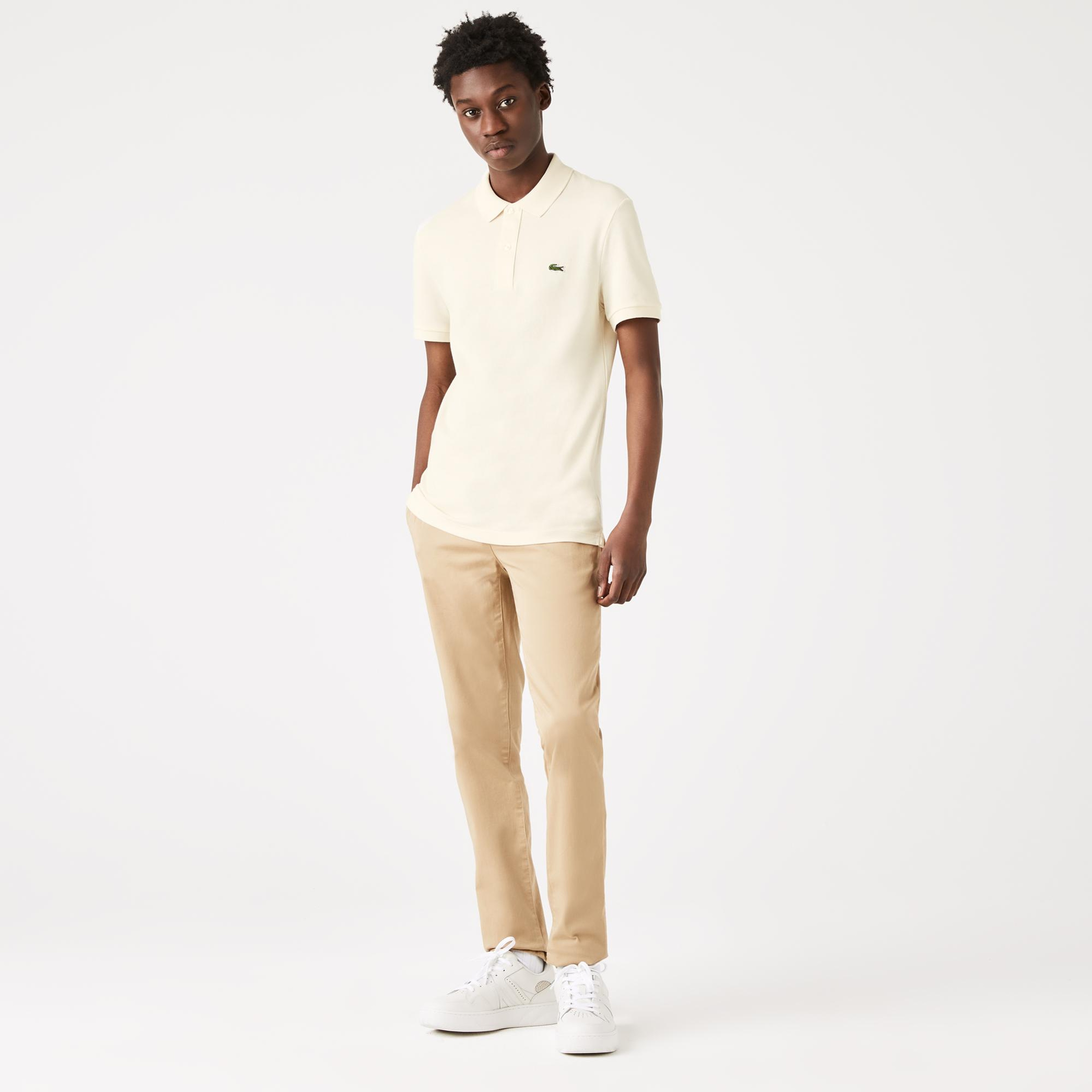 Lacoste L.12.12 Erkek Slim Fit Bej Polo