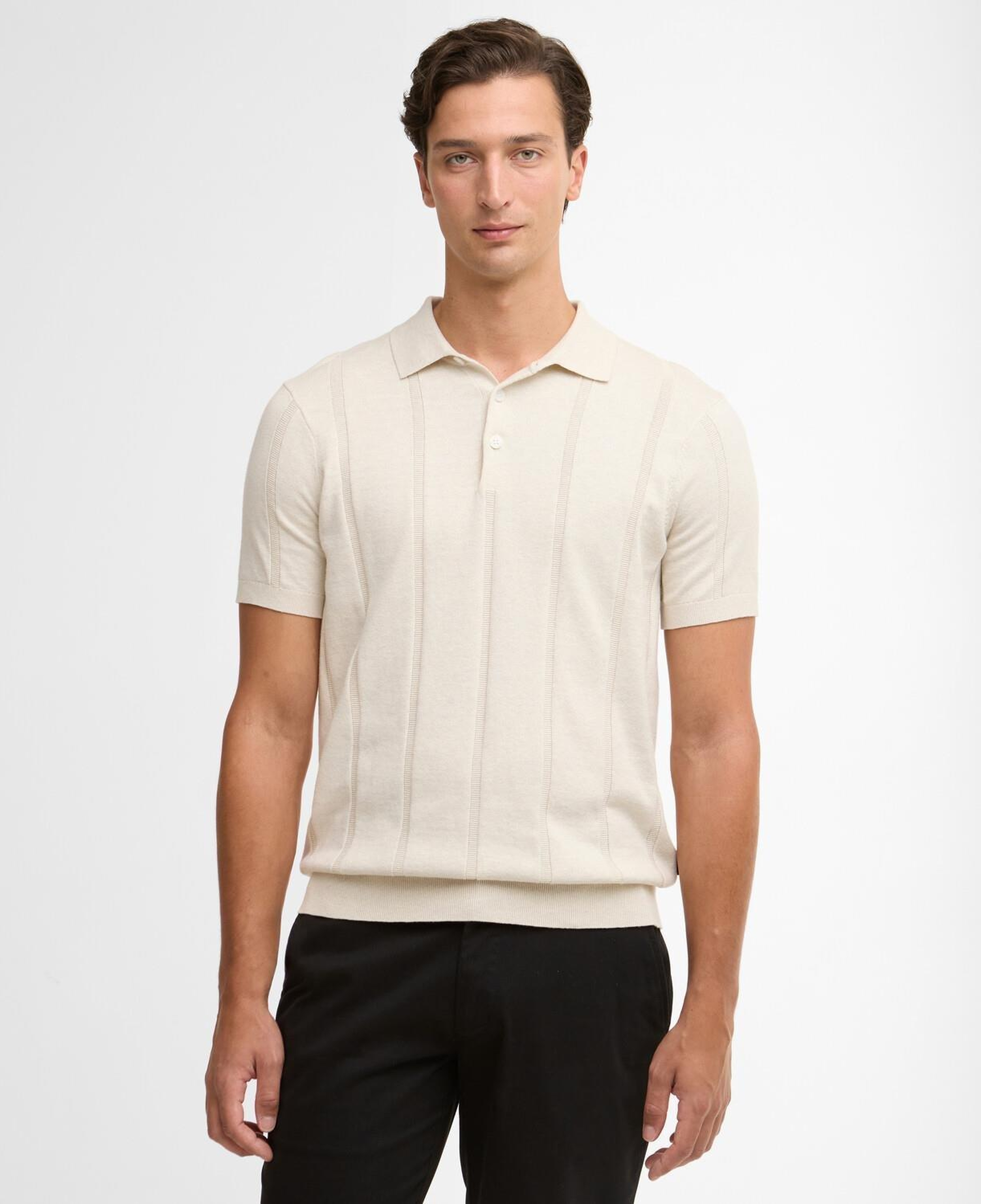 Barbour Wellburn Knitted Triko Polo Yaka
