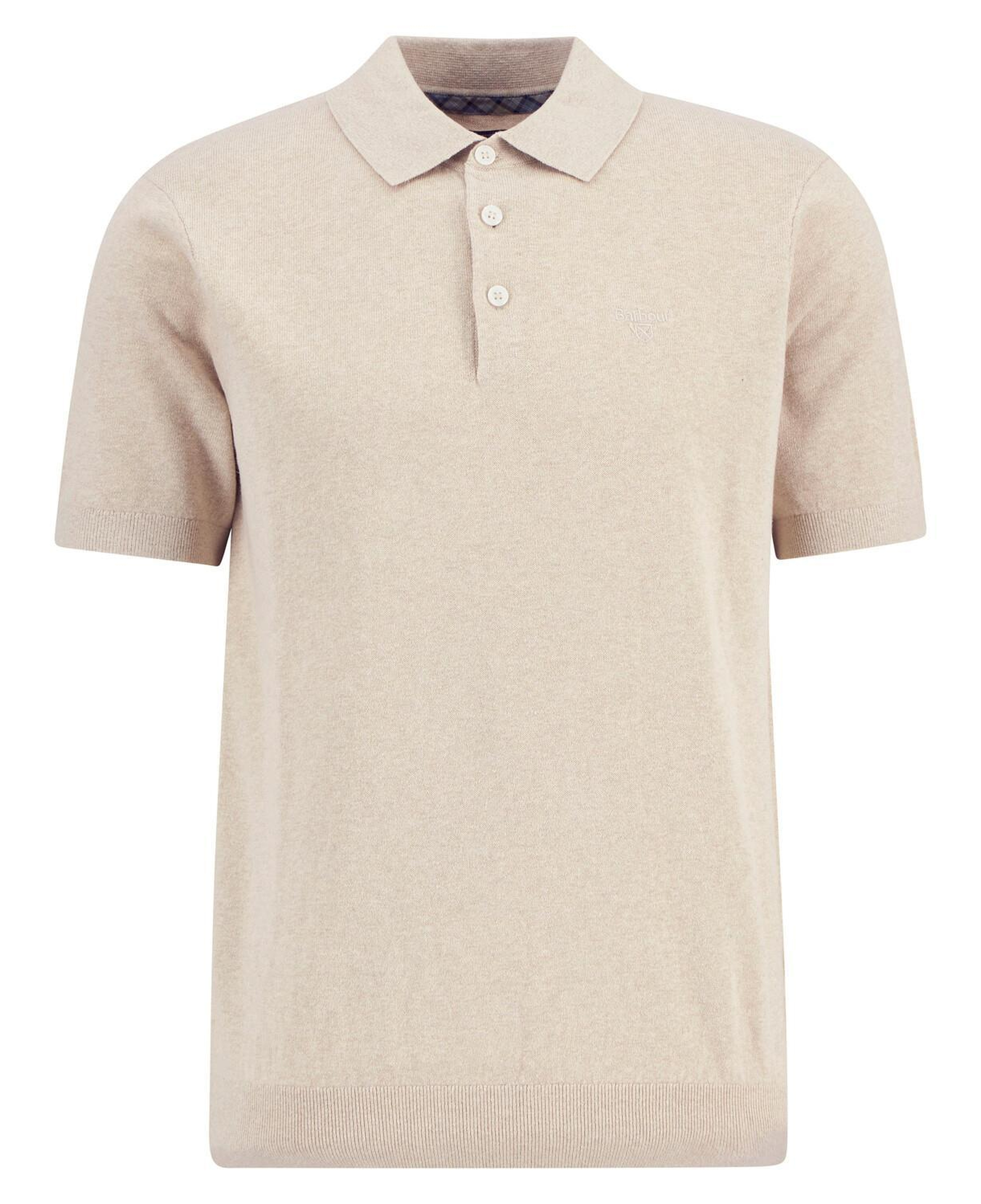 Barbour Muston Linen Blend Knitted Polo Yaka