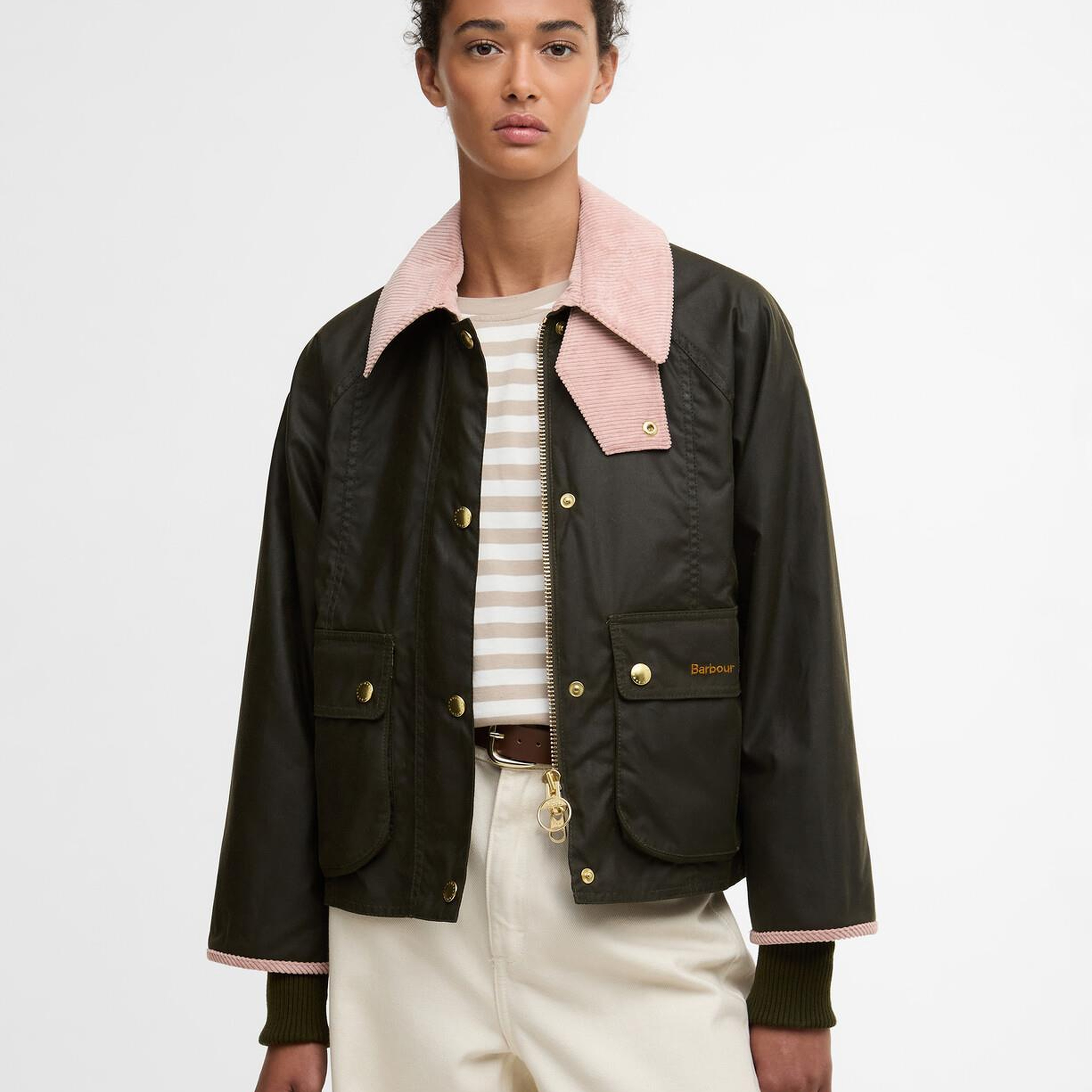 Barbour Cropped Beadnell Yağlı Ceket