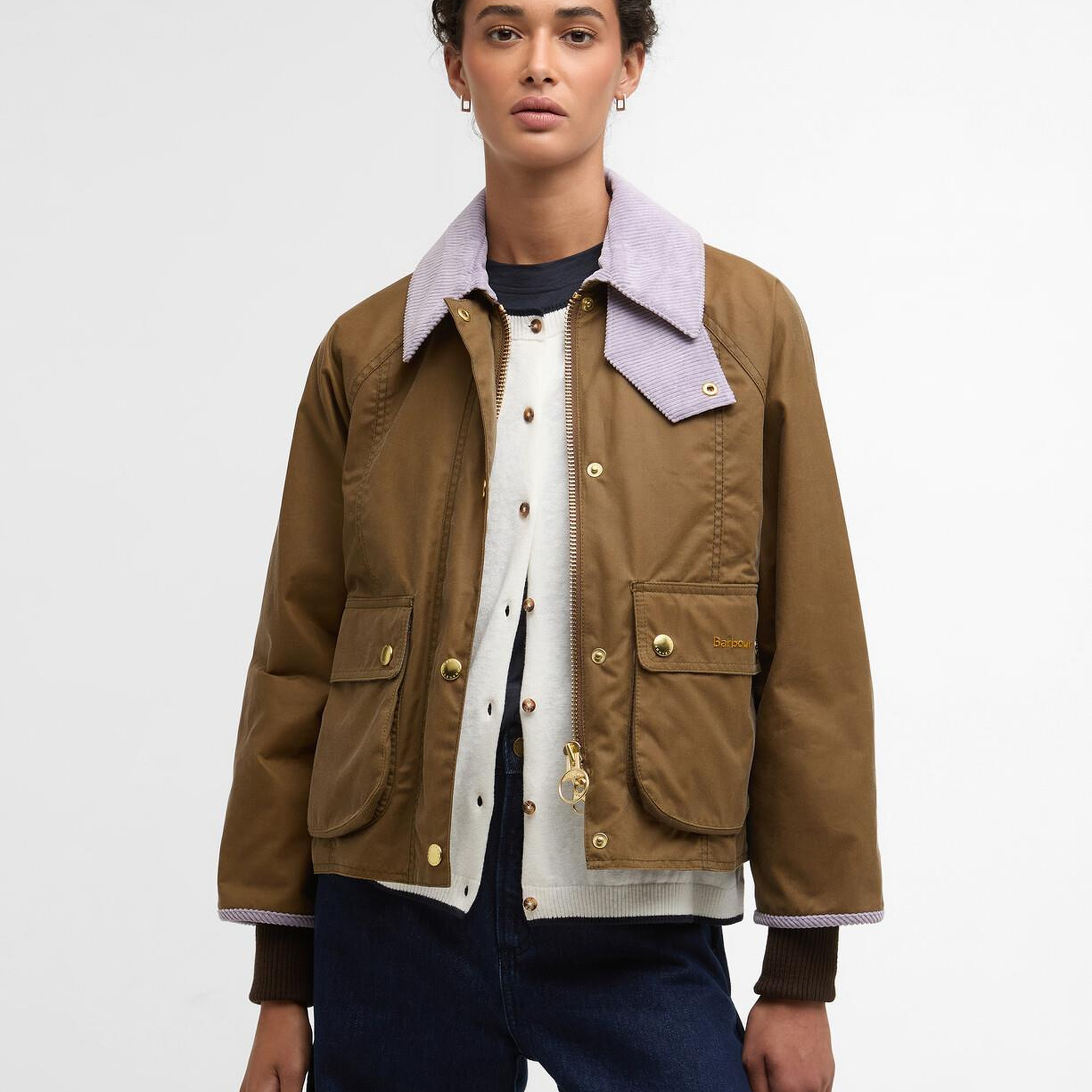 Barbour Cropped Beadnell Yağlı Ceket