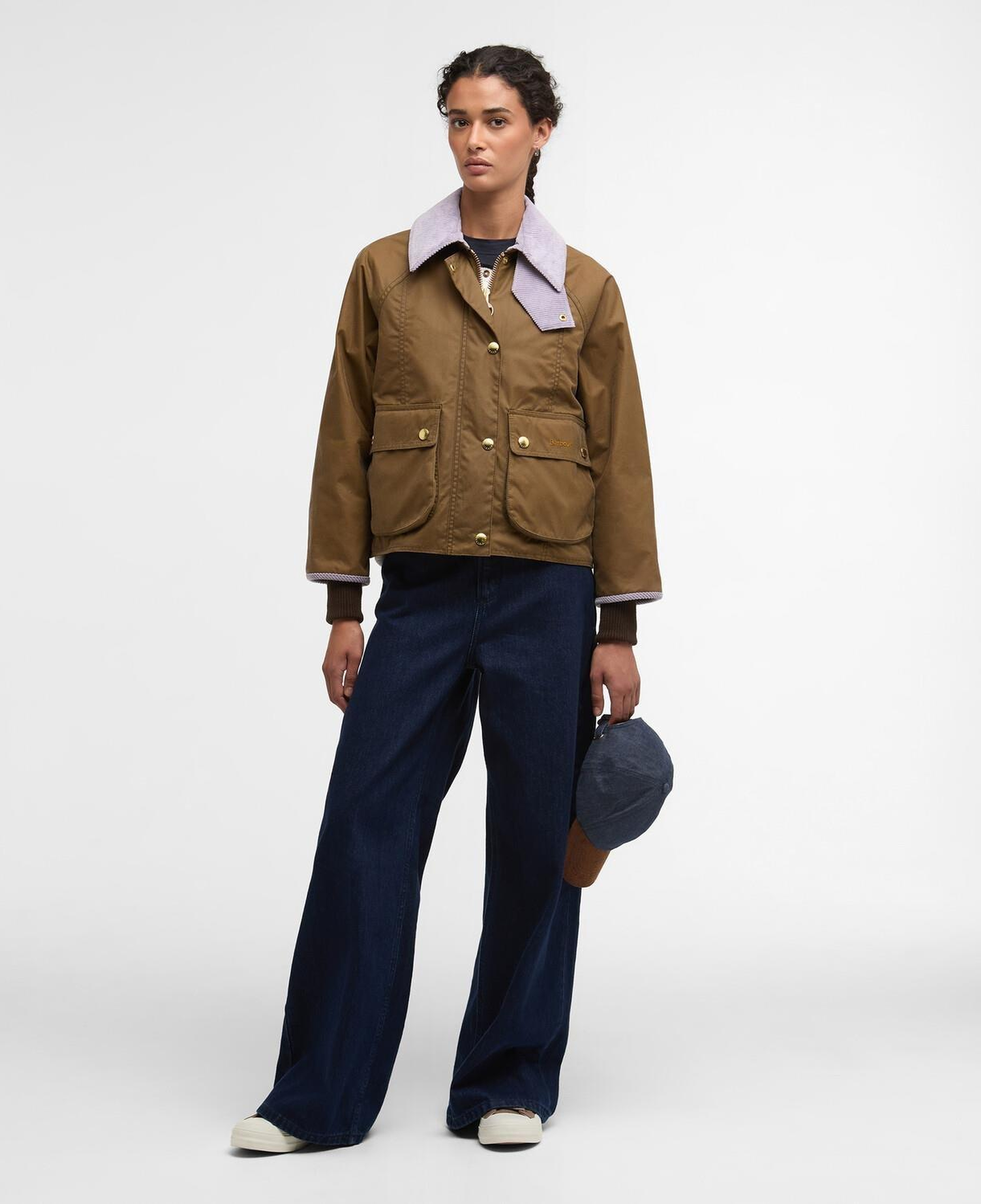 Barbour Cropped Beadnell Yağlı Ceket