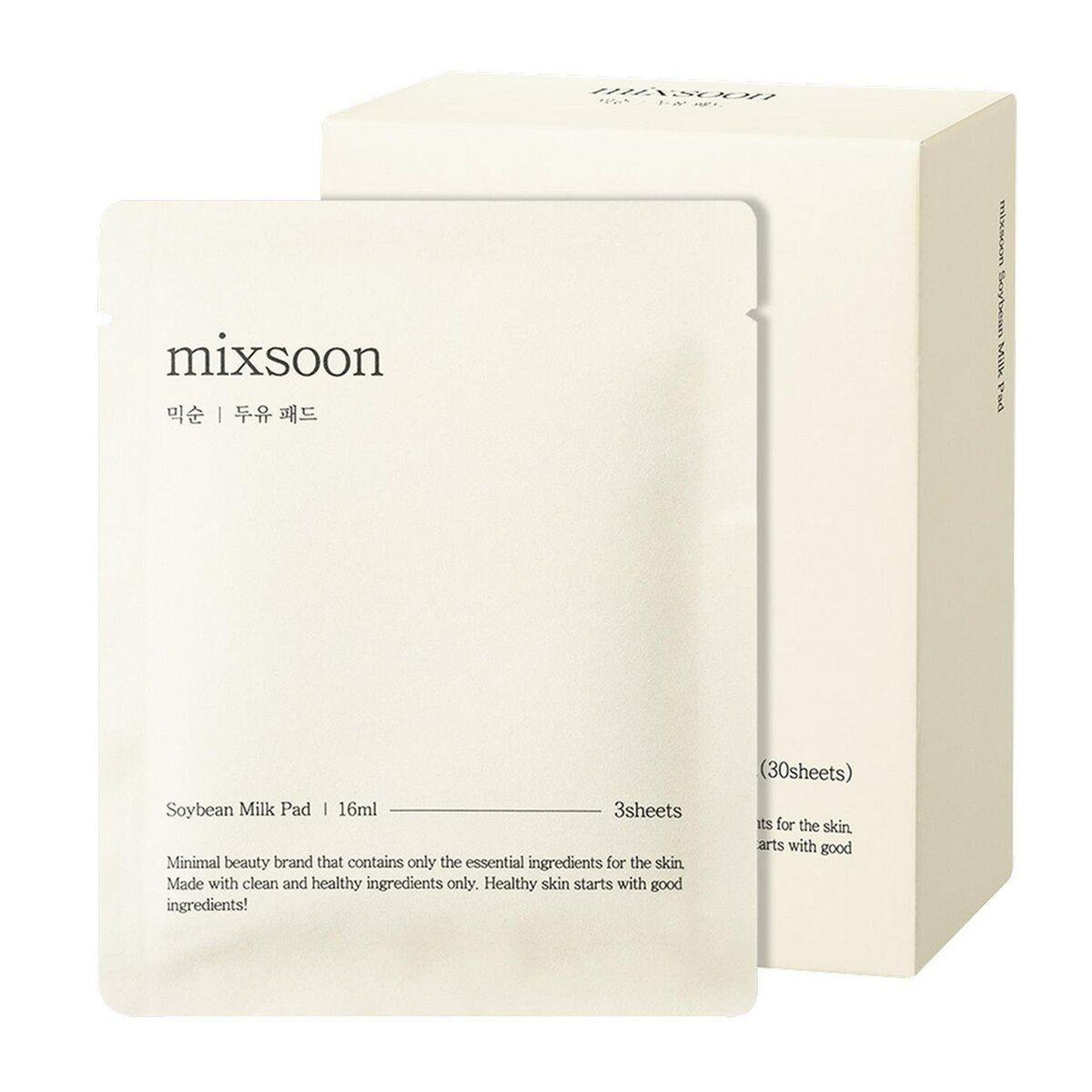 Mixsoon Soybean Milk Pads / 10x3 pads - Yoğun Nemlendirici & Besleyici Ped