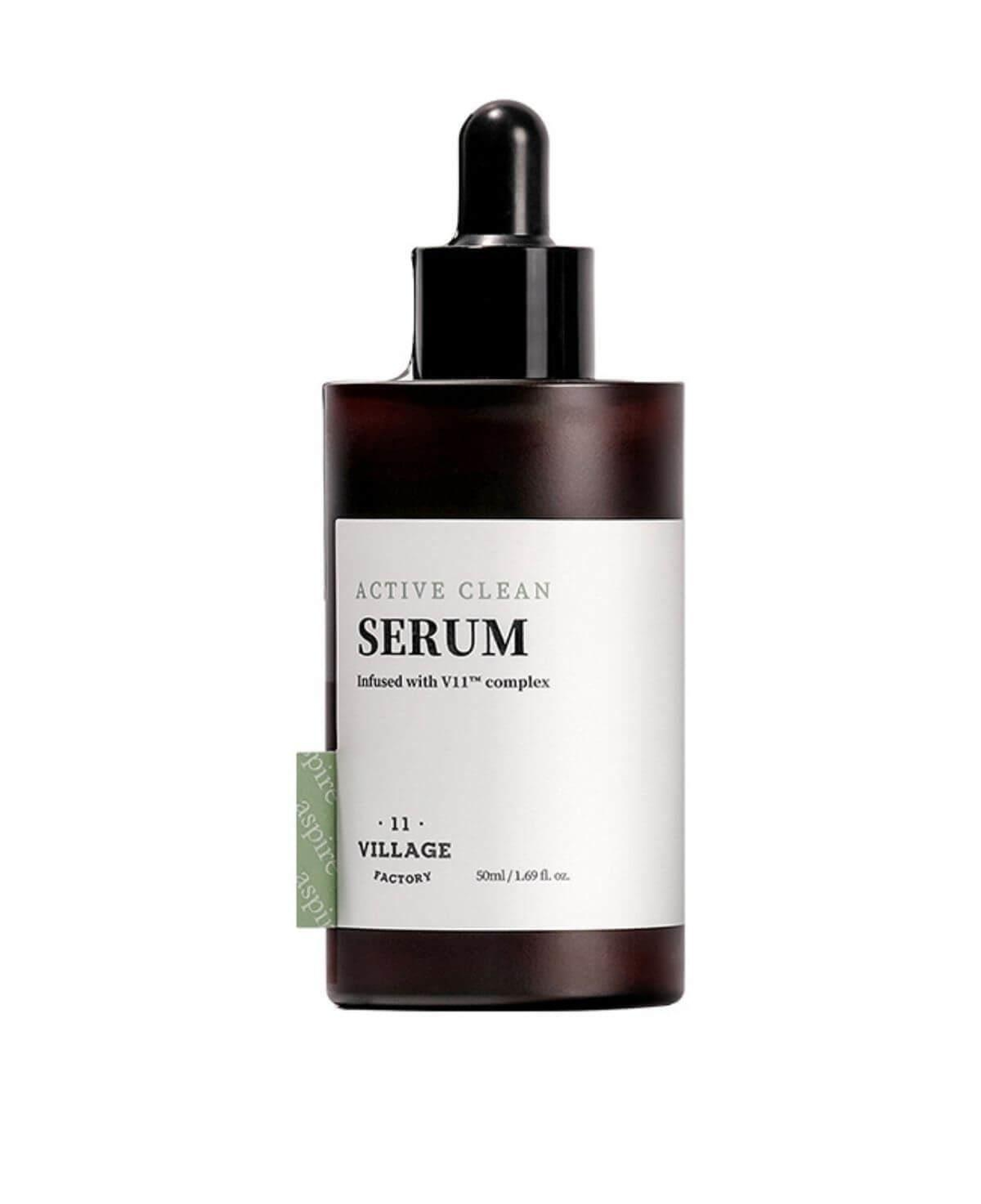 Village 11 Factory Active Clean Serum 50ml - Gözenek Sıkılaştırıcı Arındırıcı Peeling Etkili AHA & BHA Serum