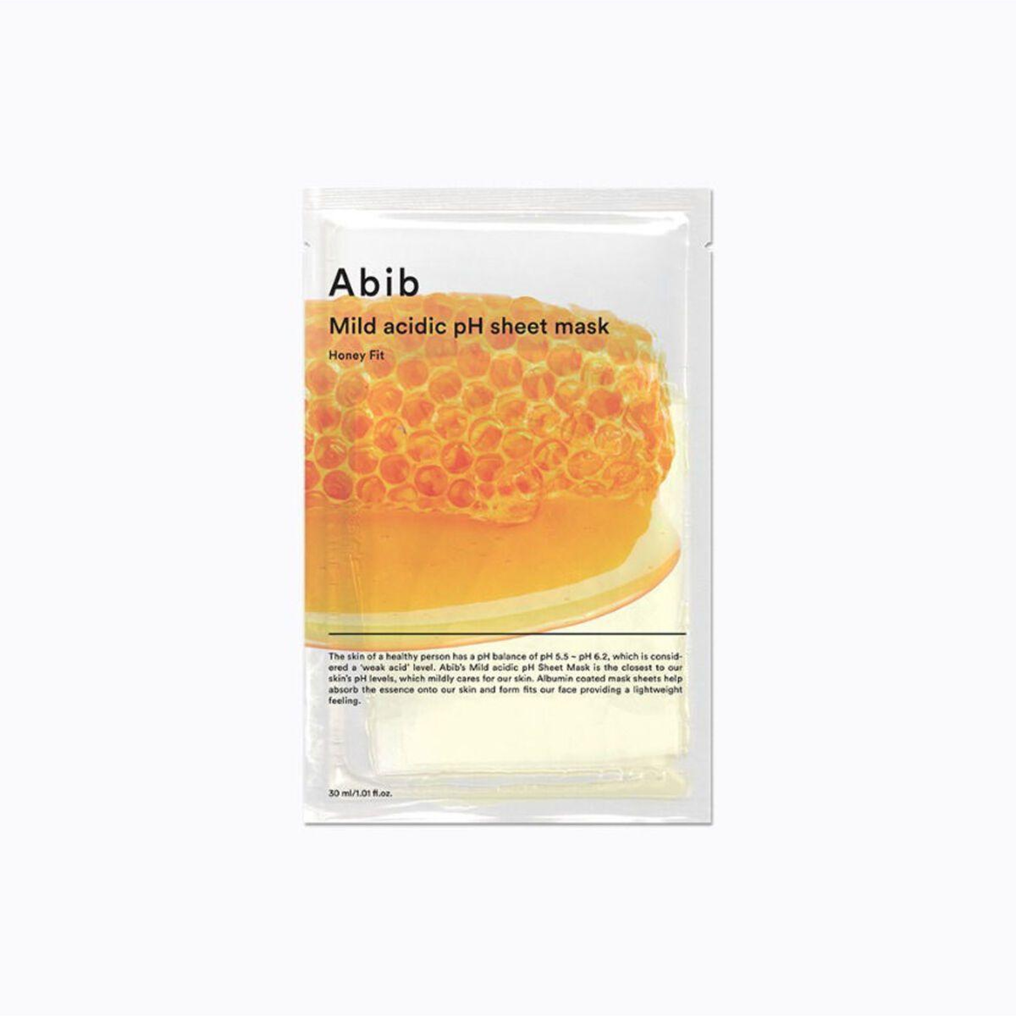 Abib Mild Acidic pH Sheet Mask Honey Fit - Bal Özlü Yoğun Nemlendirici Besleyici Maske