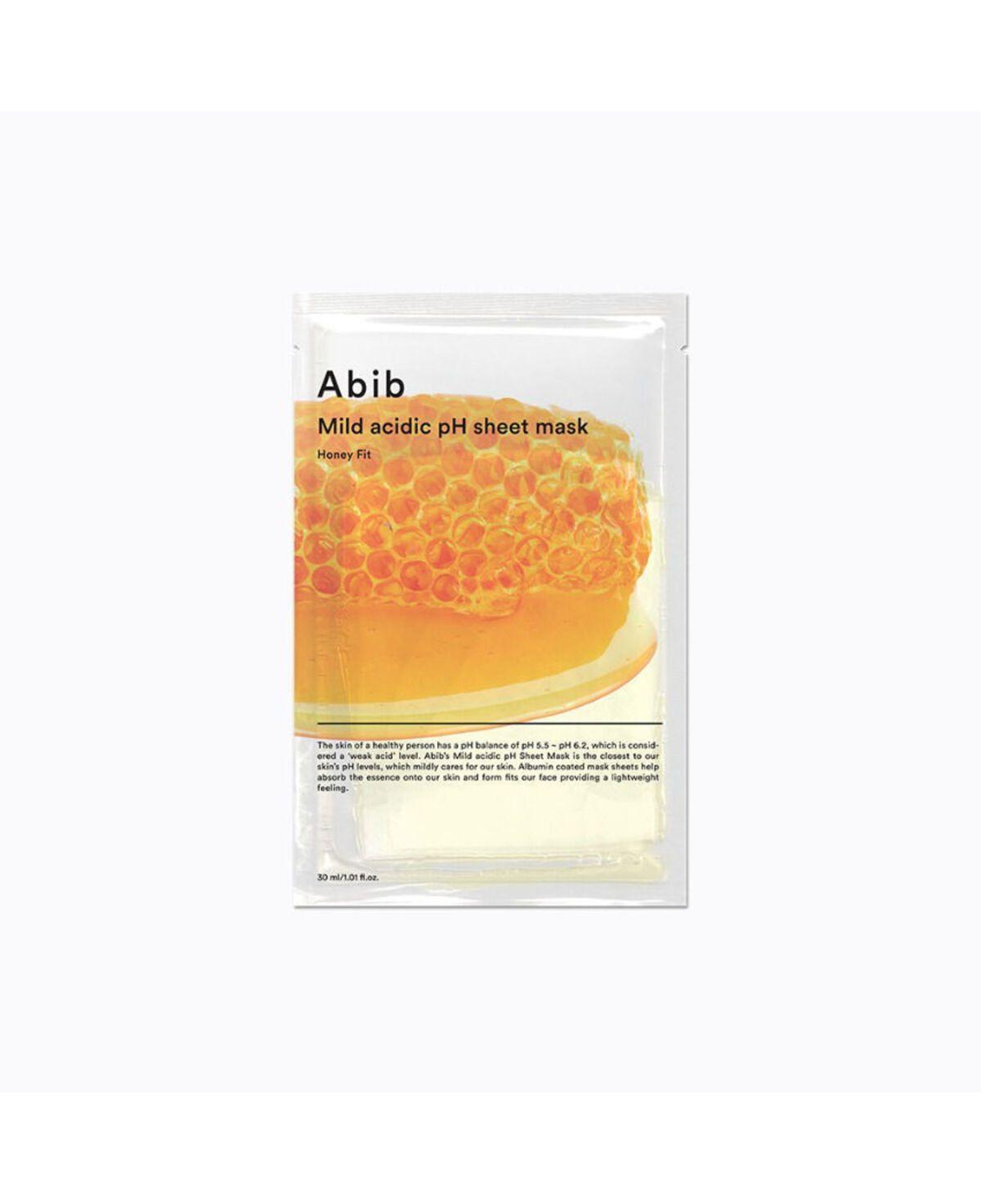 Abib Mild Acidic pH Sheet Mask Honey Fit - Bal Özlü Yoğun Nemlendirici Besleyici Maske