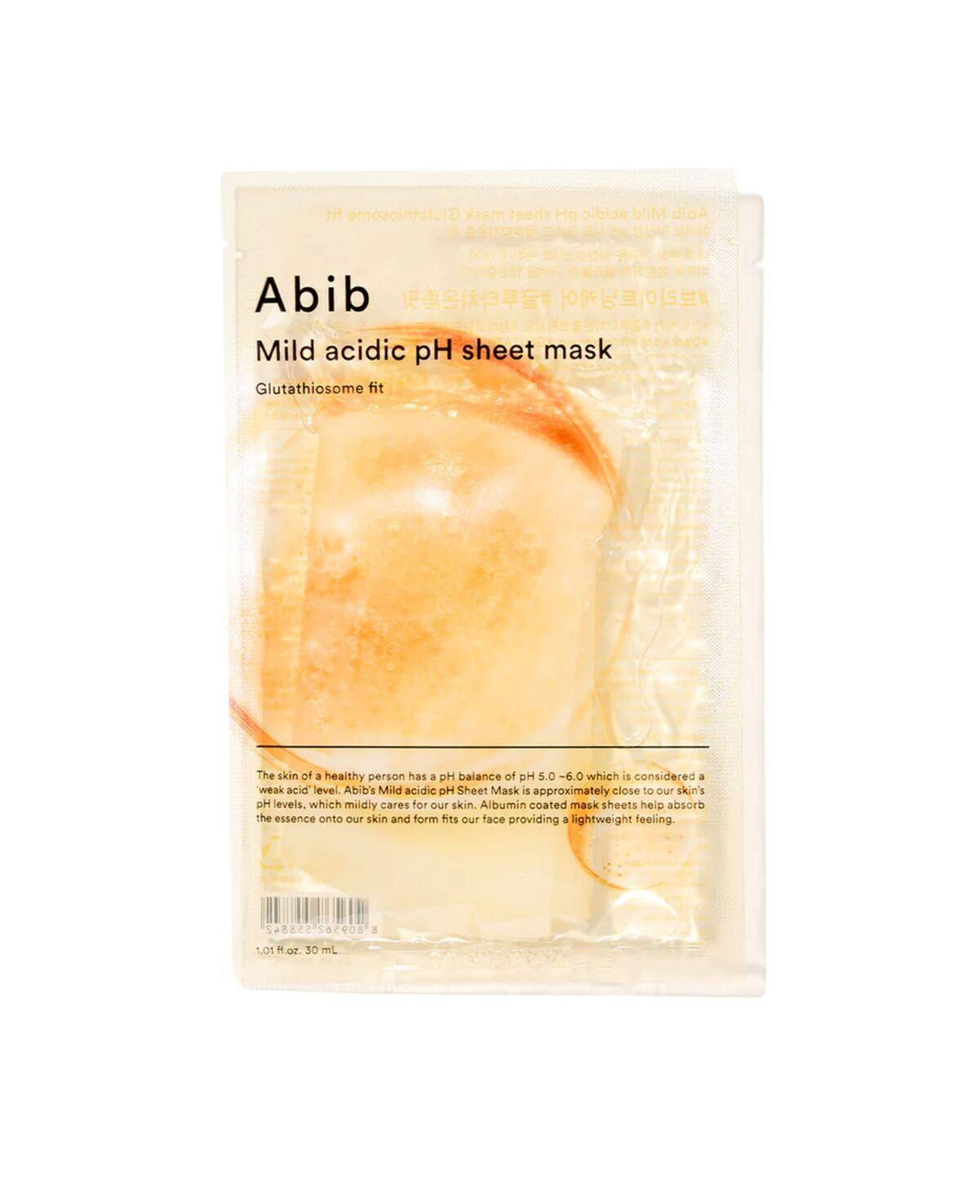 Abib Mild Acidic pH Sheet Mask Glutathiosome - Fit Aydınlatıcı C vitamini & Kafein Maskesi
