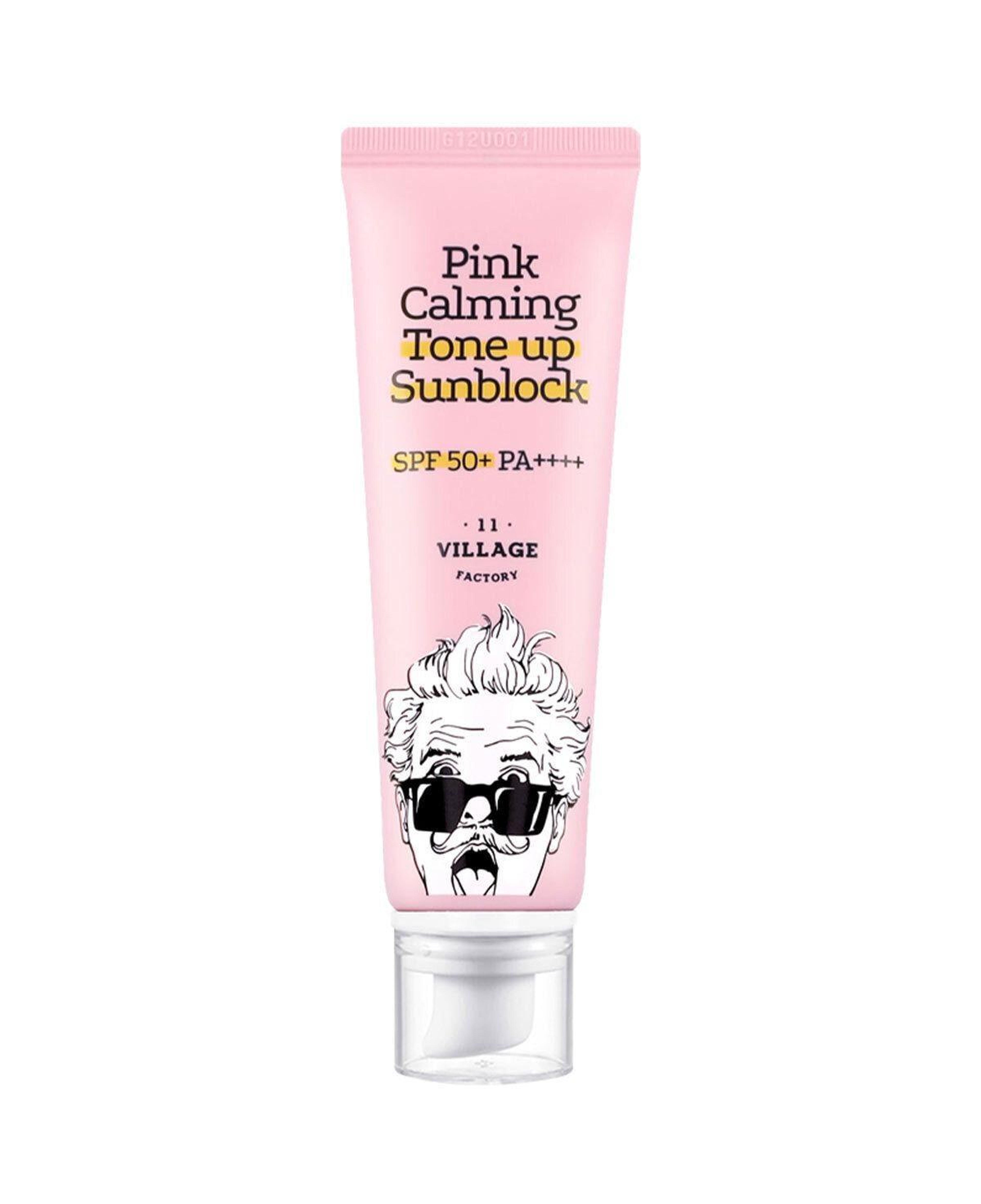 Village 11 Factory Pink Calming Tone Up Sun Block SPF50+ PA++++ 50ml - Güneş Koruyucu & Makyaj Bazı