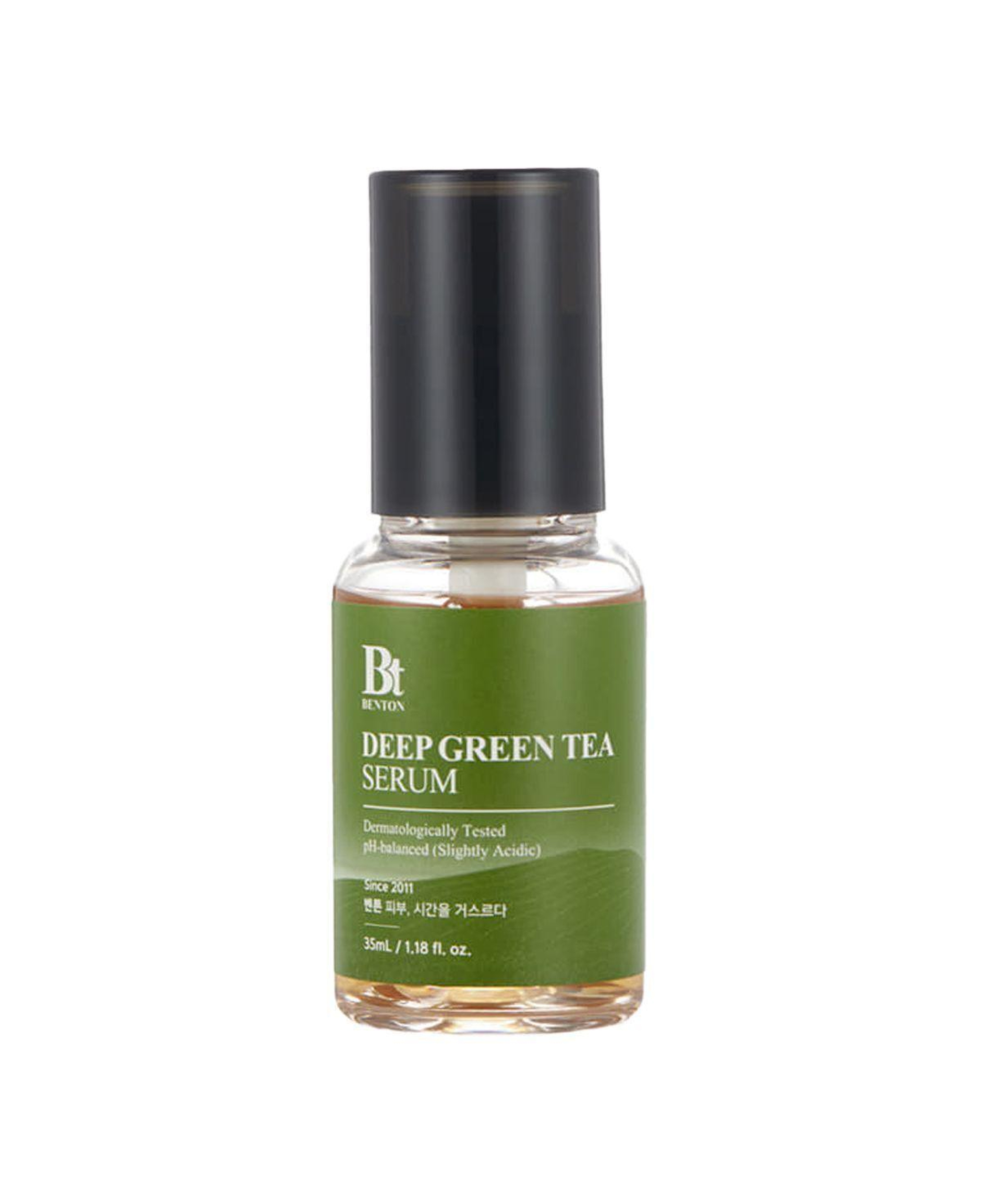 Benton Deep Green Tea Serum 35ml - Cansız Ciltler için Yatıştırıcı & Nemlendirici Antioksidan Yeşil Çay Serum