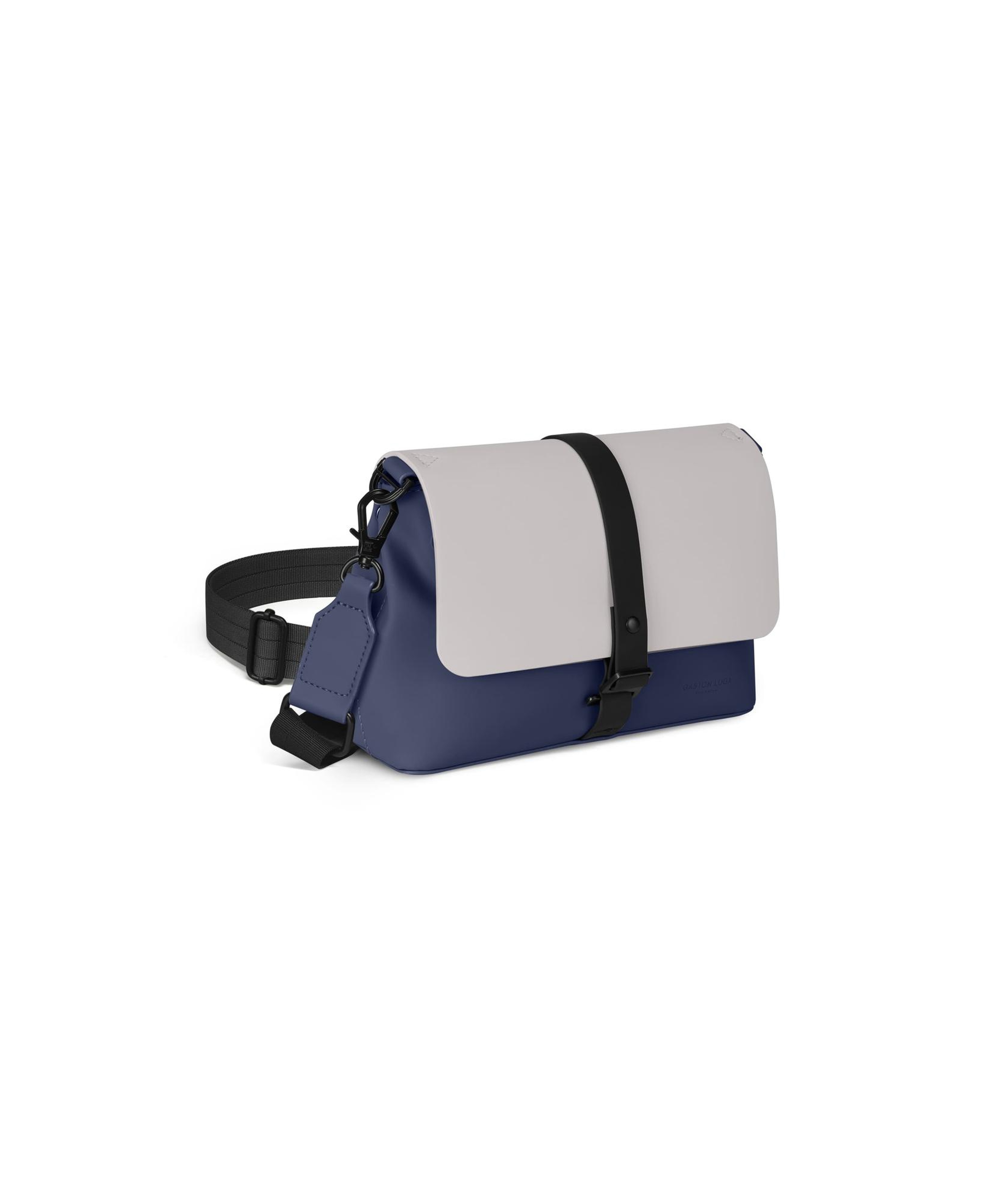 Gaston Luga Spläsh Crossbody Bag - Dark Blue / Taupe