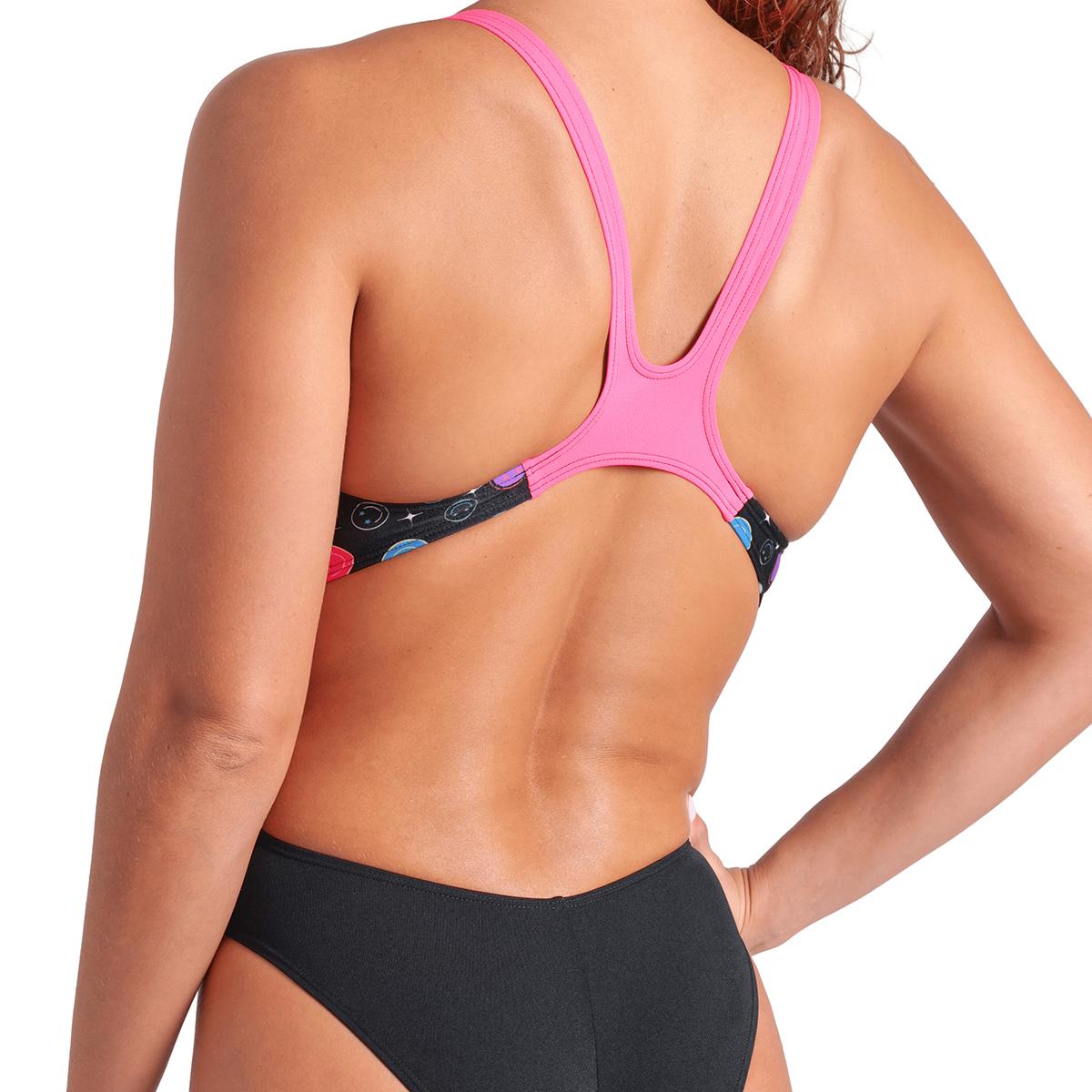 Contour Swimsuit Swim Tech Back Kadın Siyah Yüzücü Mayosu 009463595