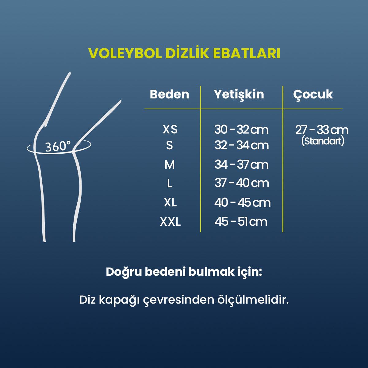 Essential Çocuk Siyah Voleybol Dizlik N.101.3353.010.OS
