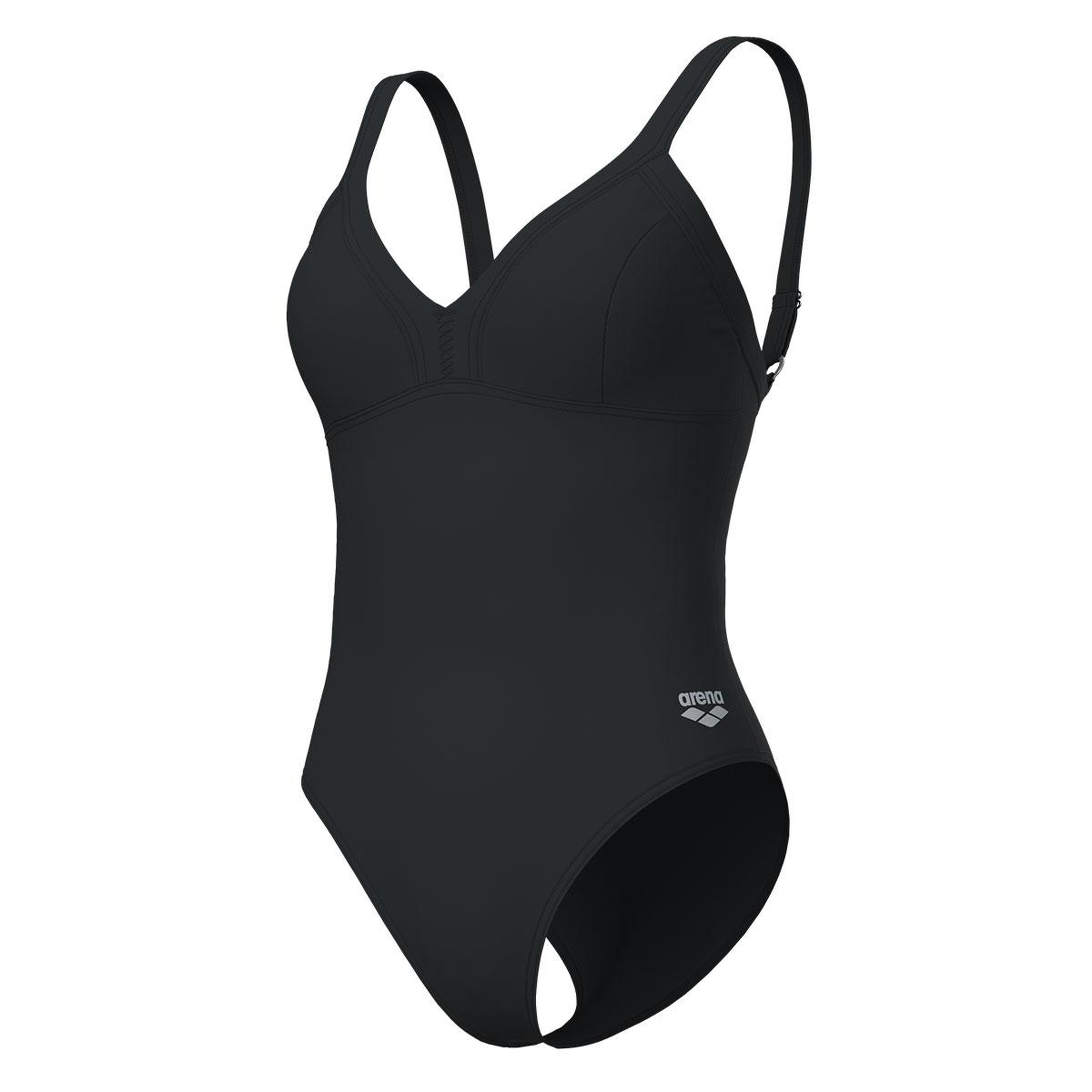 Lara Soft Curve Back Kadın Siyah Yüzücü Mayosu 008119550