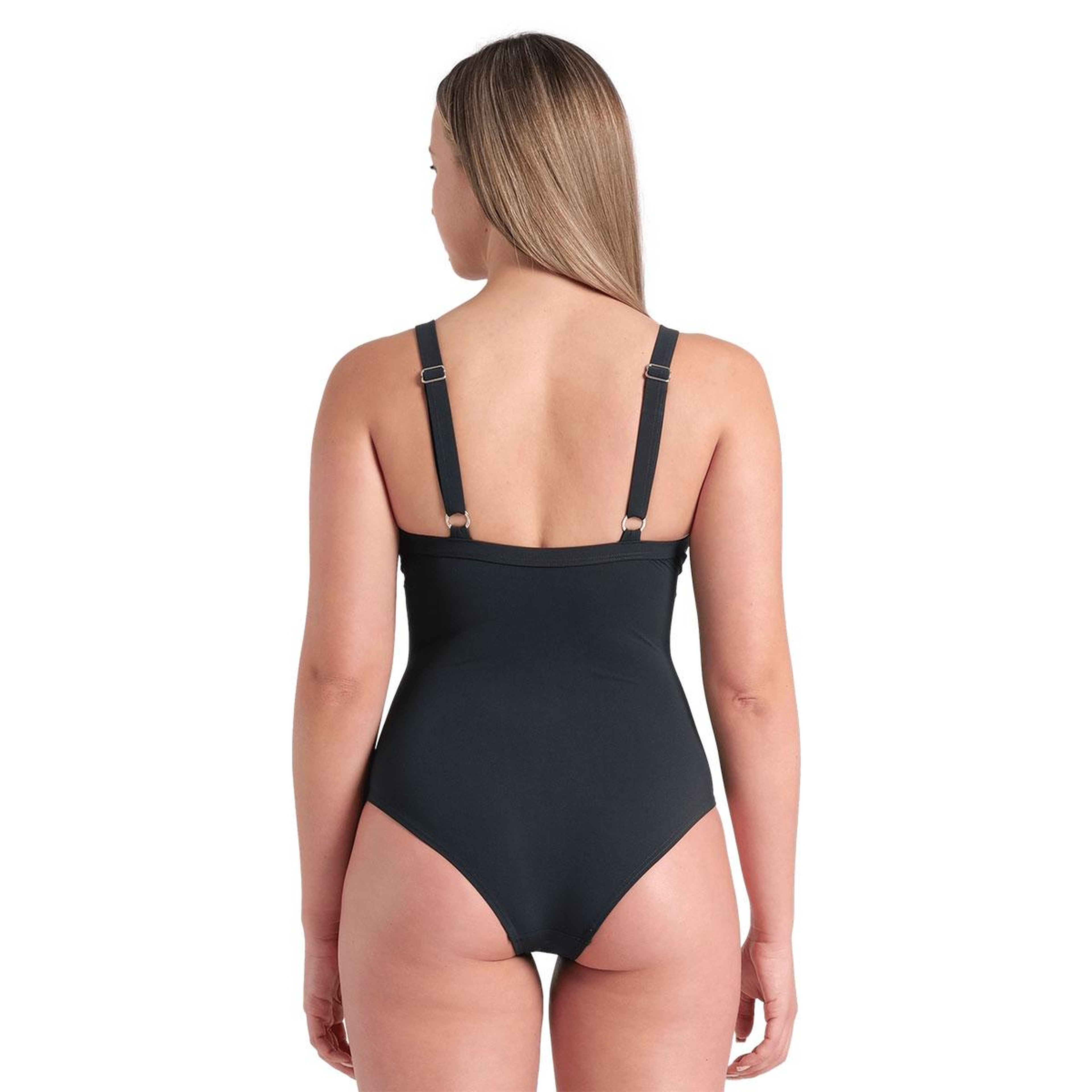 Lara Soft Curve Back Kadın Siyah Yüzücü Mayosu 008119550