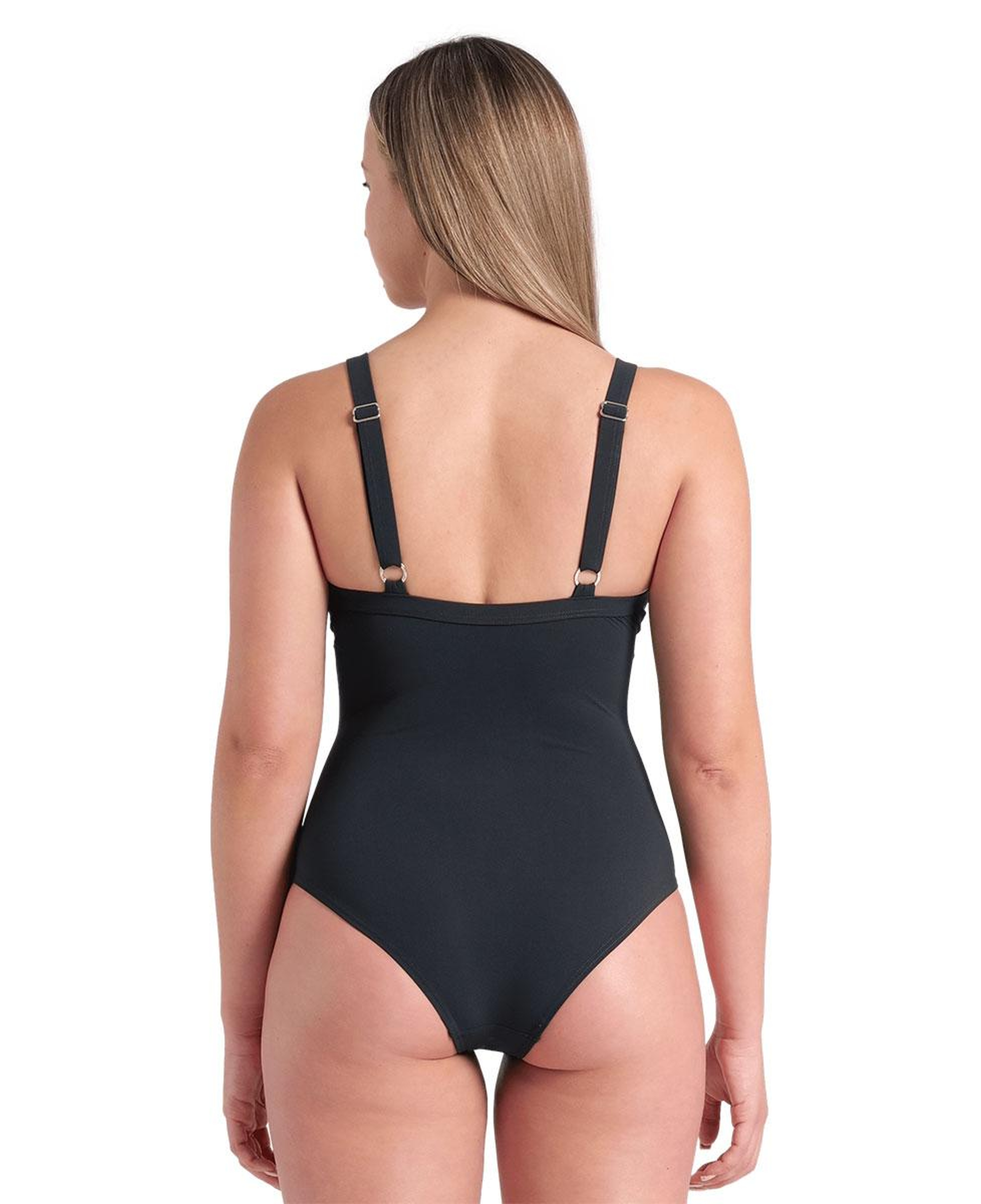 Lara Soft Curve Back Kadın Siyah Yüzücü Mayosu 008119550