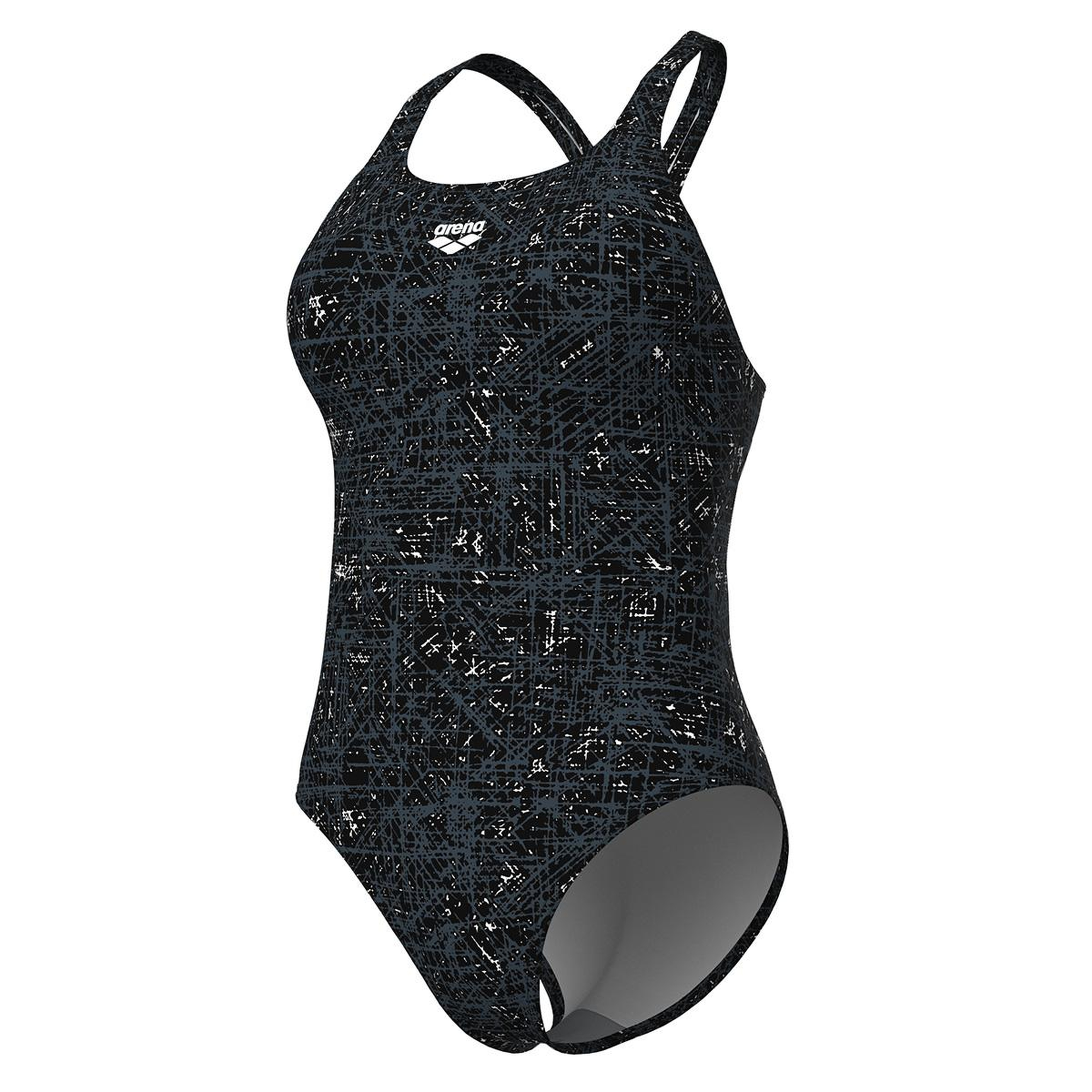 Ribbed Swim Pro Back Kadın Siyah Yüzücü Mayosu 010168550