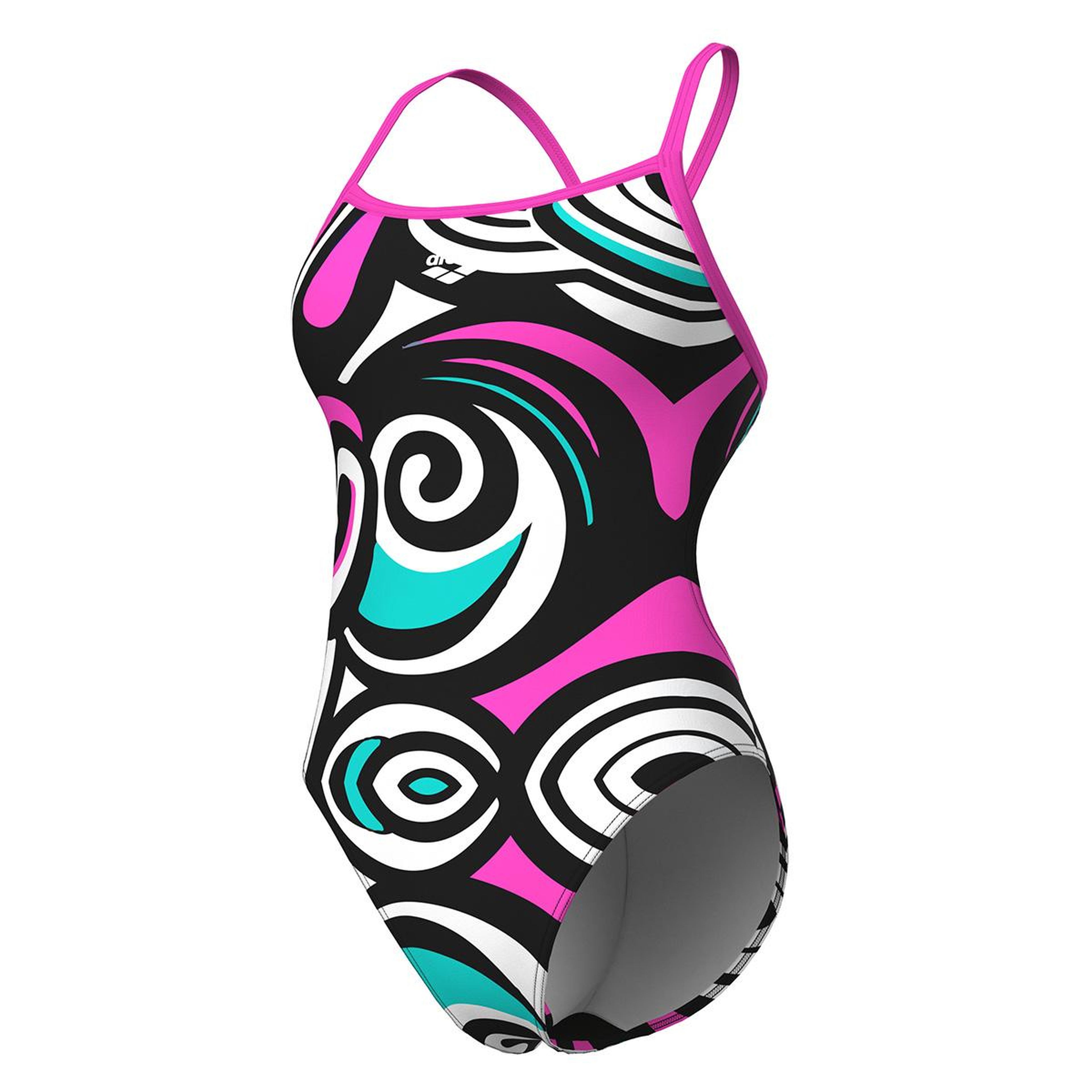 Illusion Swimsuit Challenge Back Kadın Çok Renkli Yüzücü Mayo 010736590