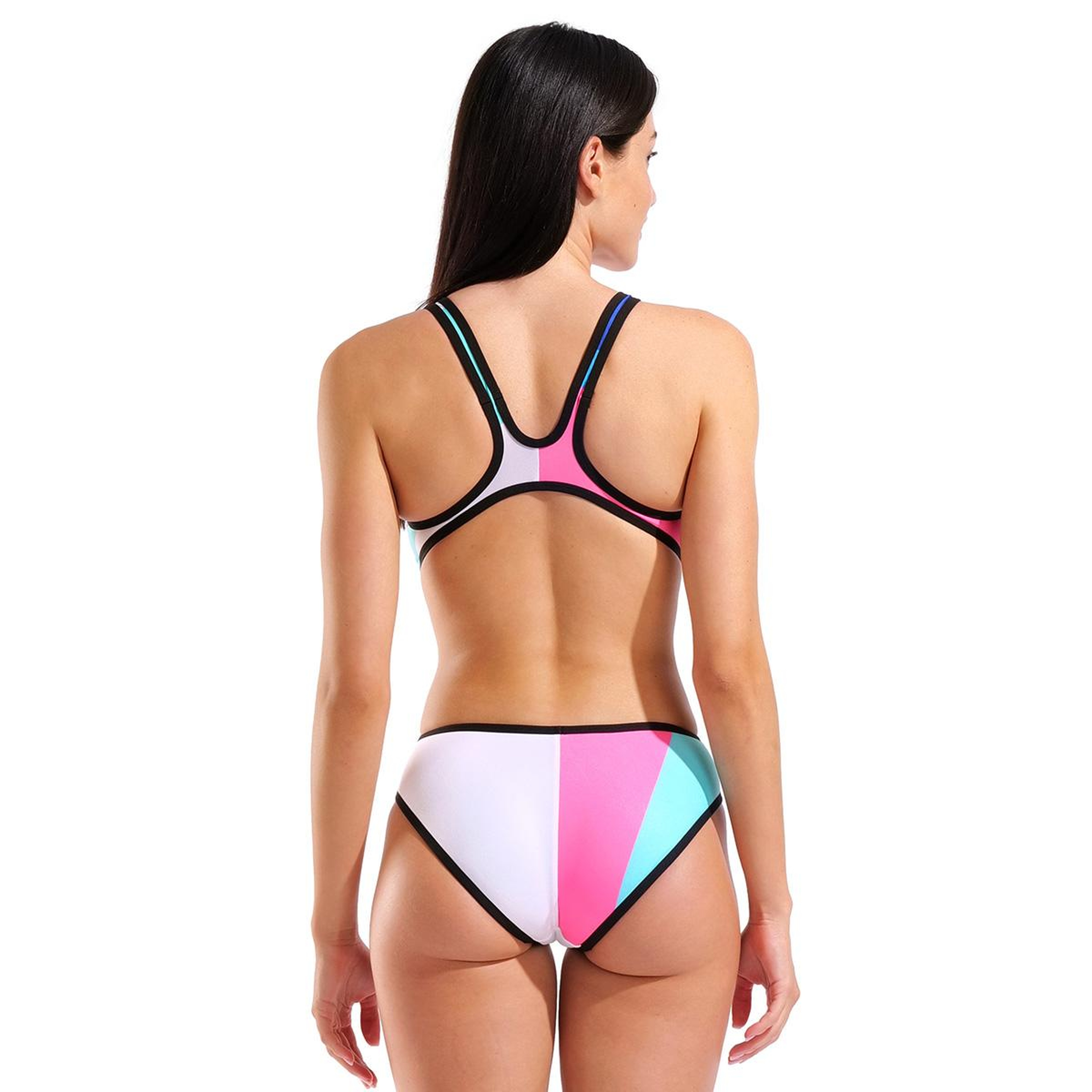 One Placement Swimsuit Tech Back Kadın Çok Renkli Yüzücü Mayo 010671505