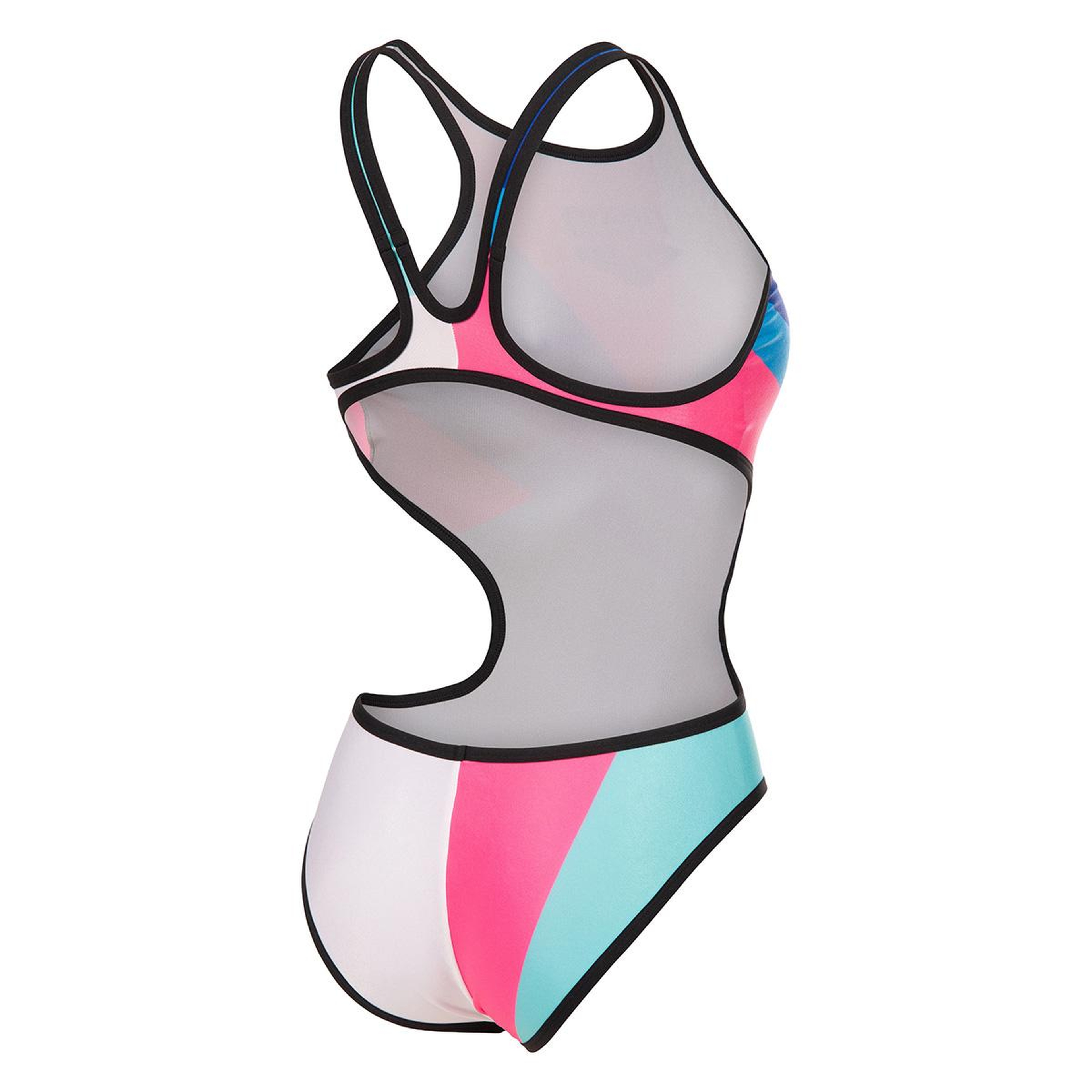 One Placement Swimsuit Tech Back Kadın Çok Renkli Yüzücü Mayo 010671505