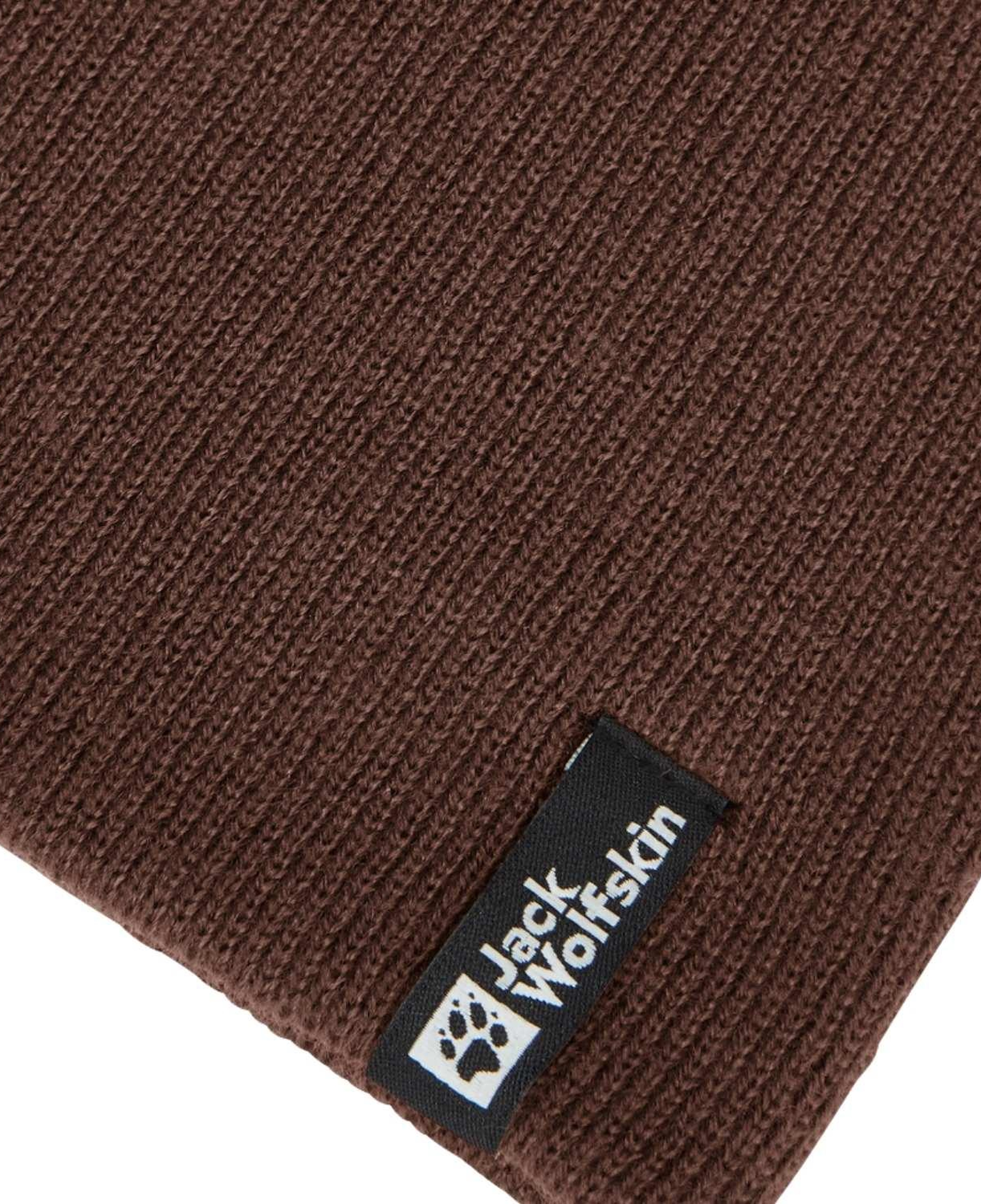 Jack Wolfskin Rib Beanie Unisex Kahverengi Bere