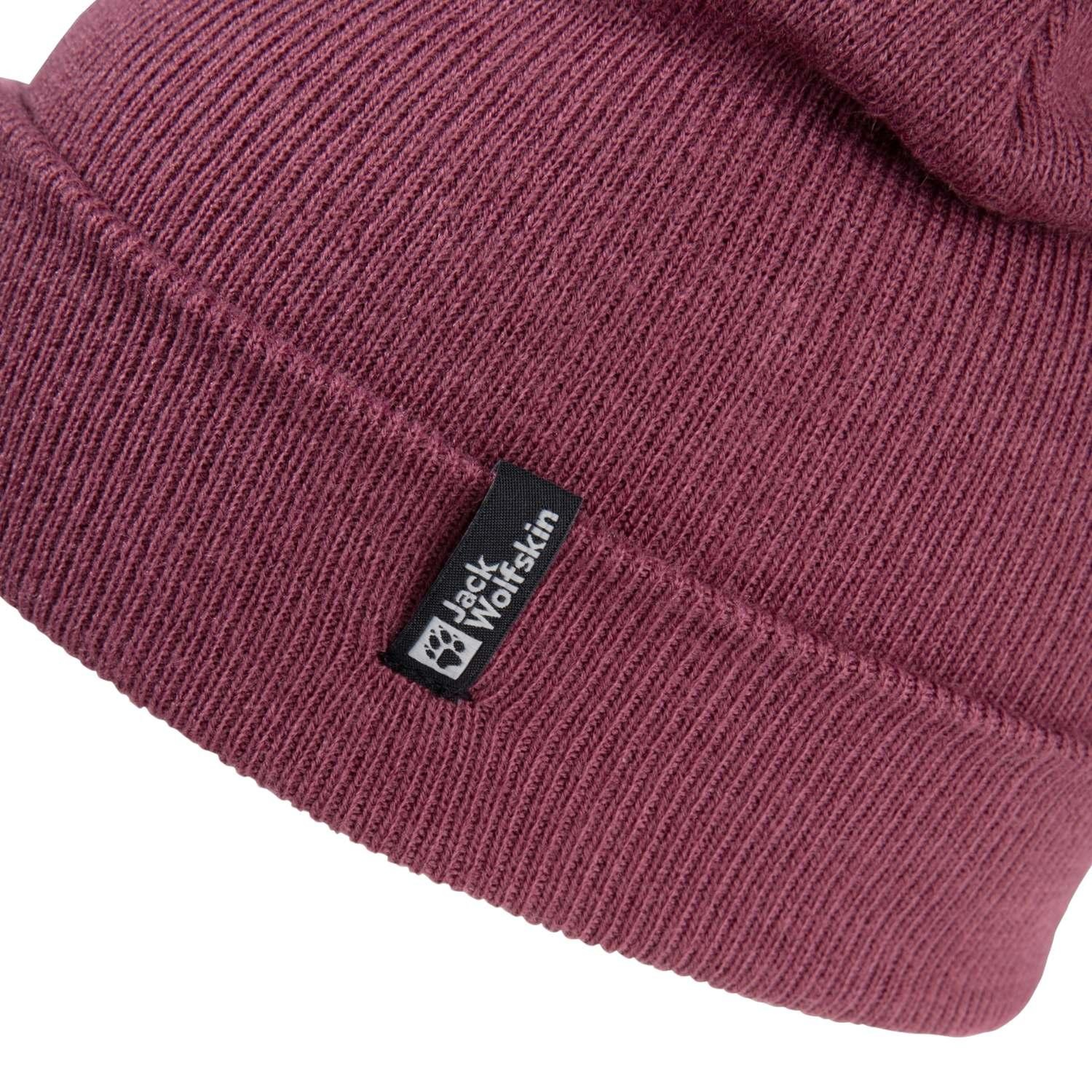 Jack Wolfskin Rib Beanie Unisex Pembe Bere
