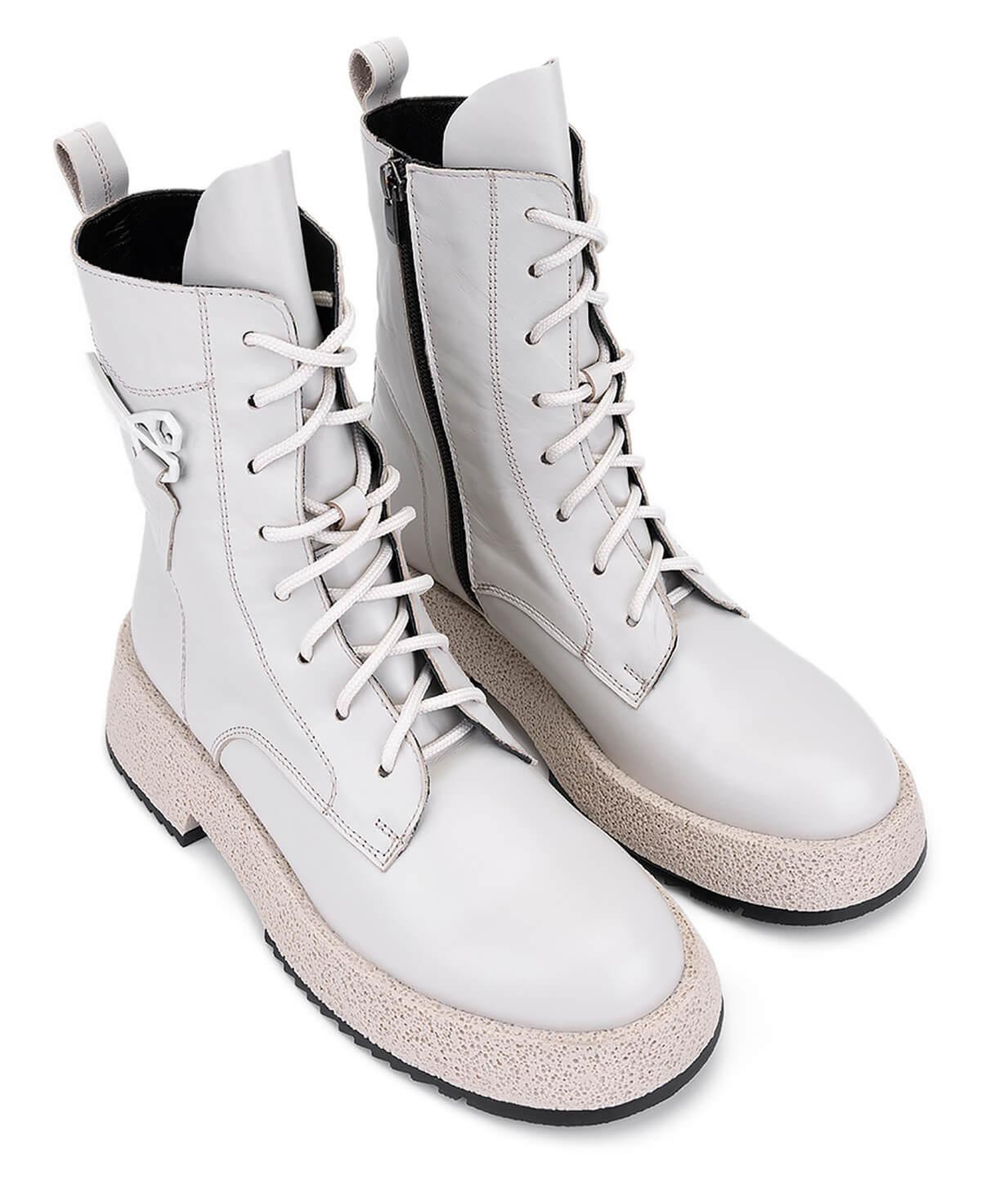 Tamer Tanca Kadın Hakiki Deri Kırık Beyaz Casual Bot