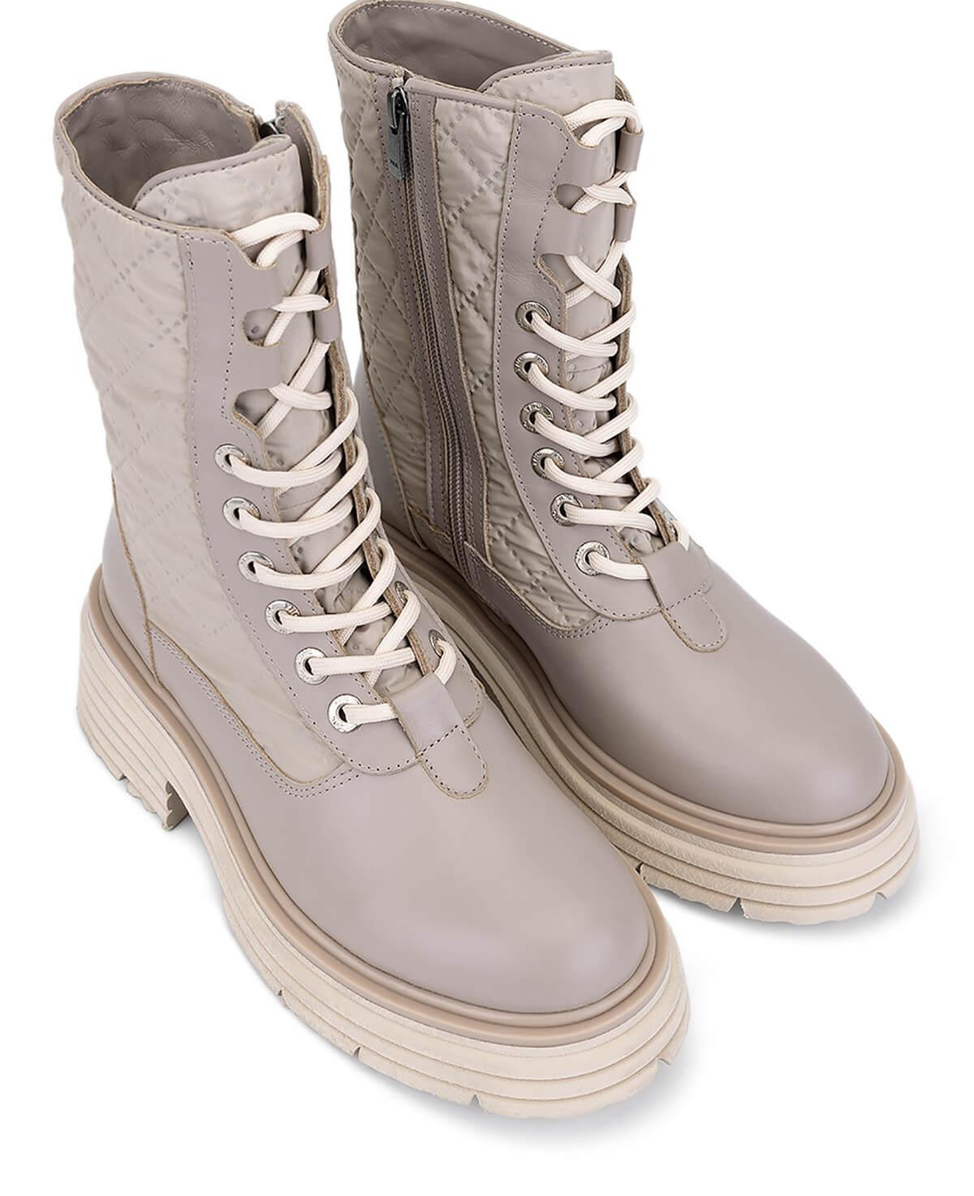 Tamer Tanca Kadın Hakiki Deri Bej Rugan Casual Bot