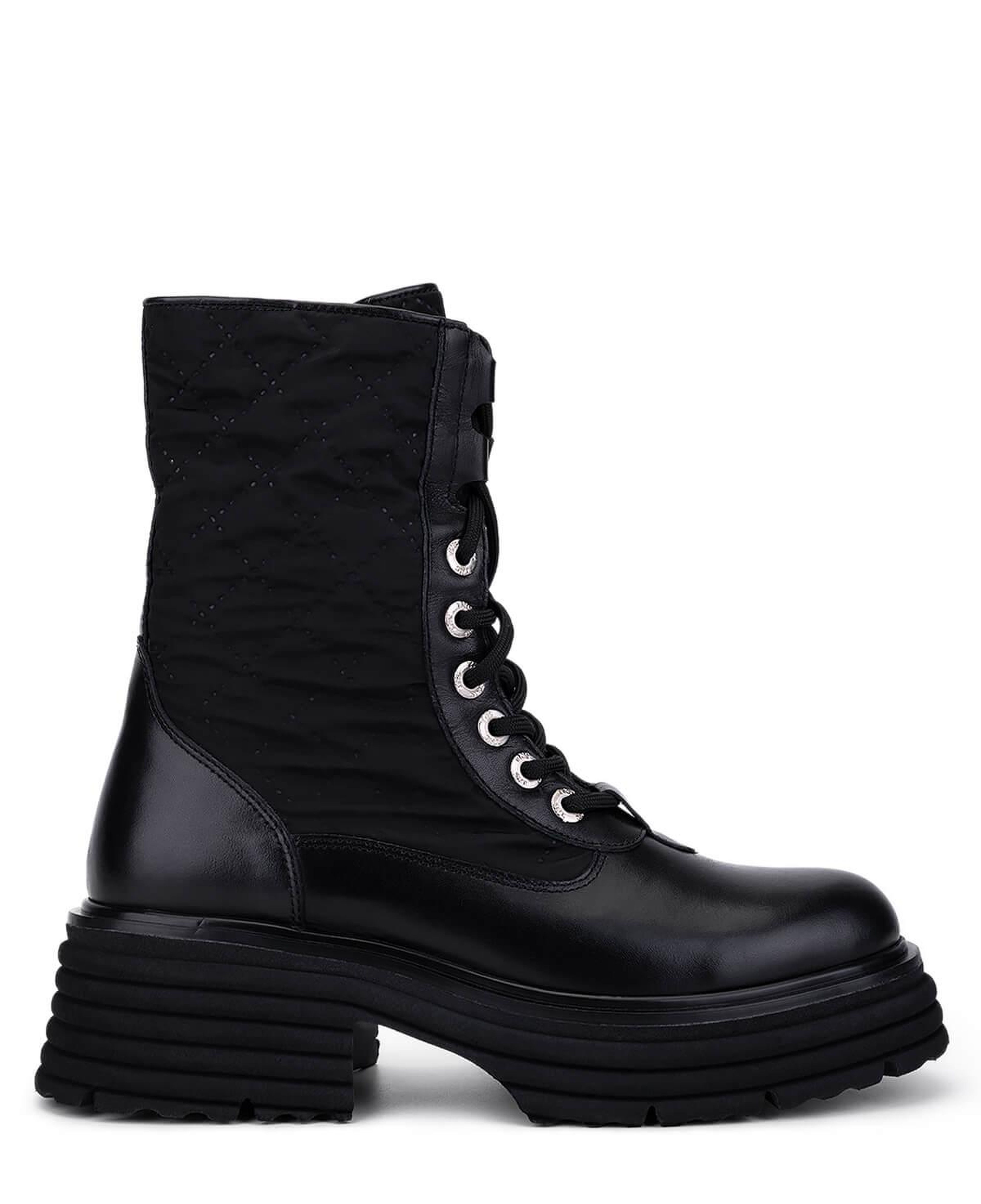 Tamer Tanca Kadın Hakiki Deri Siyah Deri Casual Bot